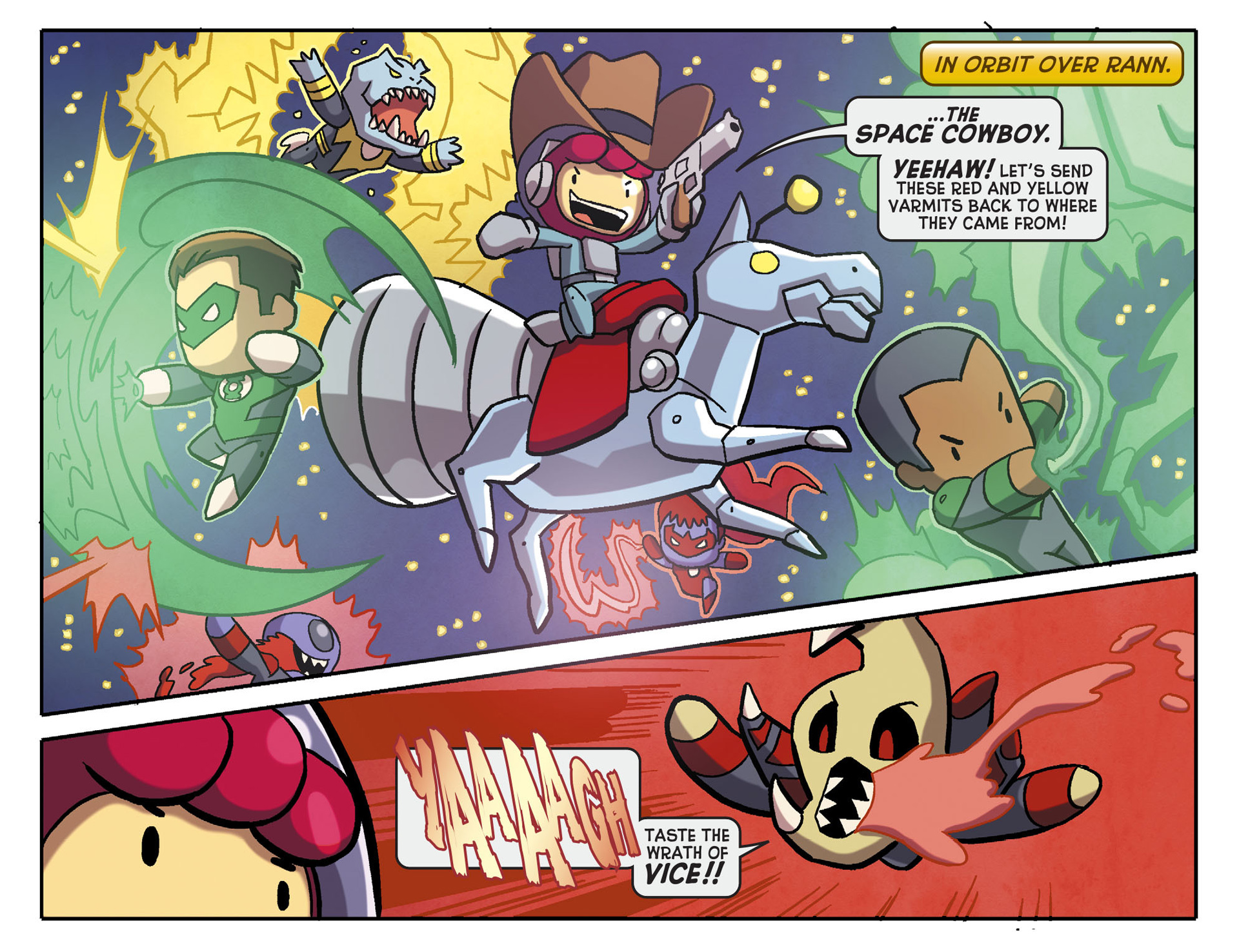 Read online Scribblenauts Unmasked: A Crisis of Imagination comic -  Issue #6 - 7