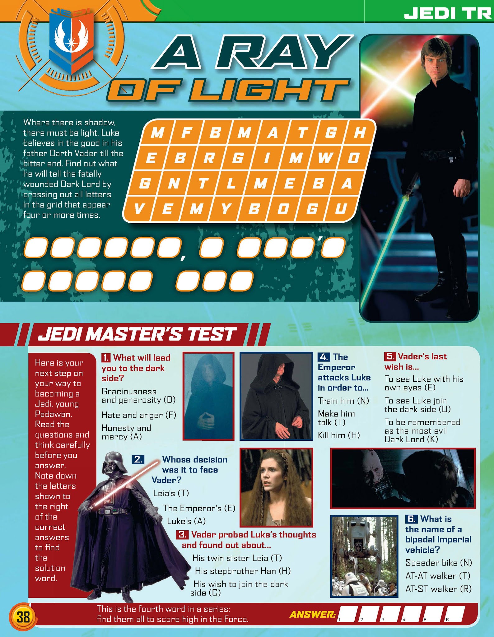 Read online Star Wars Jedi Master Magazine comic -  Issue #6 - 38