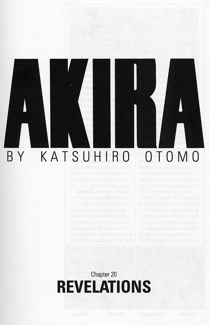 Read online Akira comic -  Issue #20 - 4