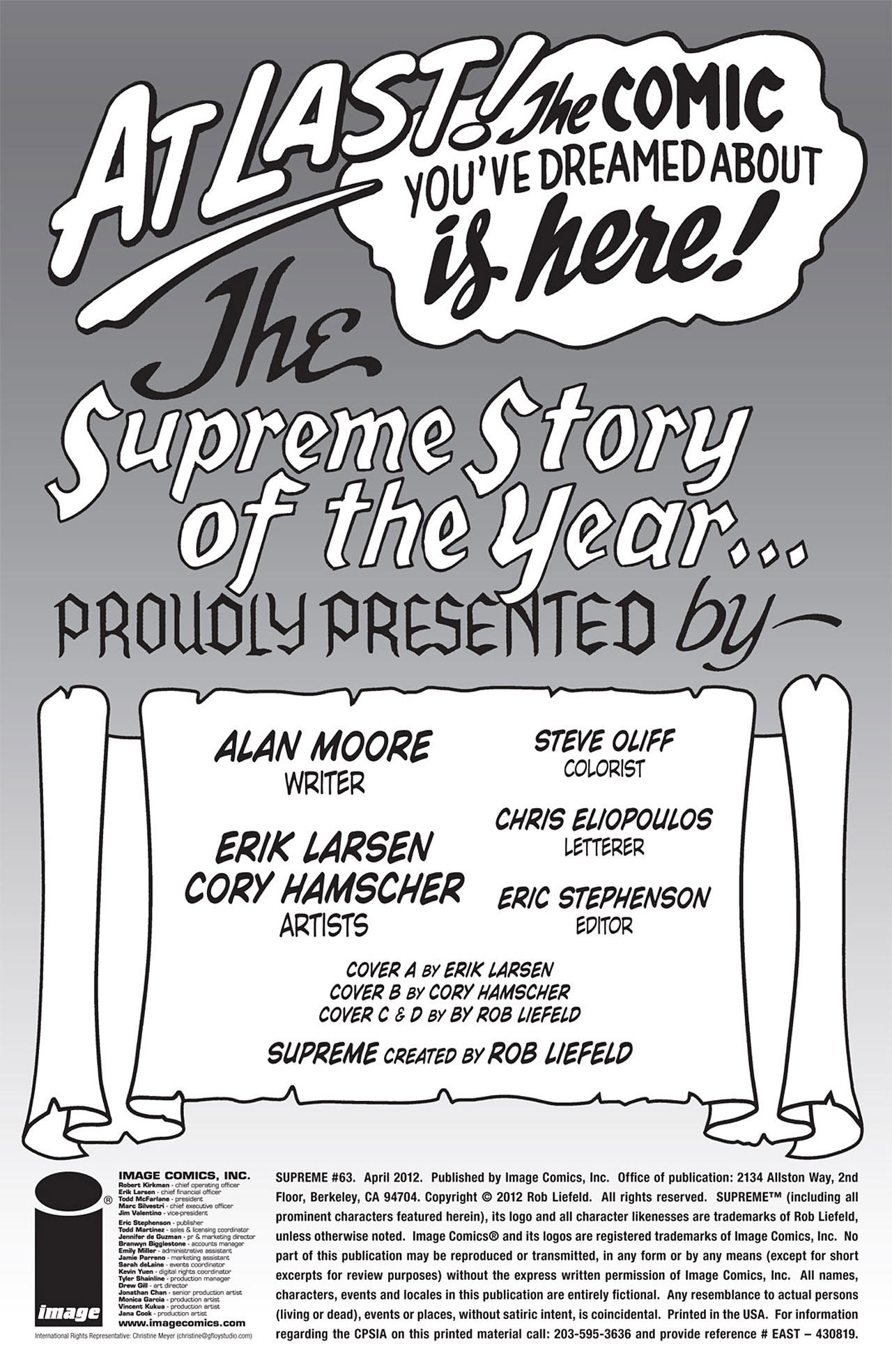 Read online Supreme (2012) comic -  Issue #63 - 2