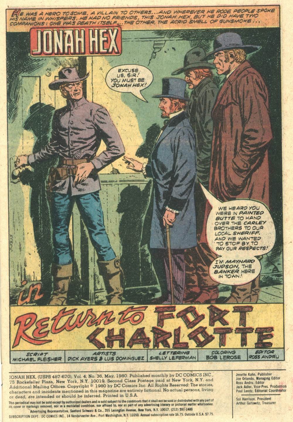 Read online Jonah Hex (1977) comic -  Issue #36 - 2