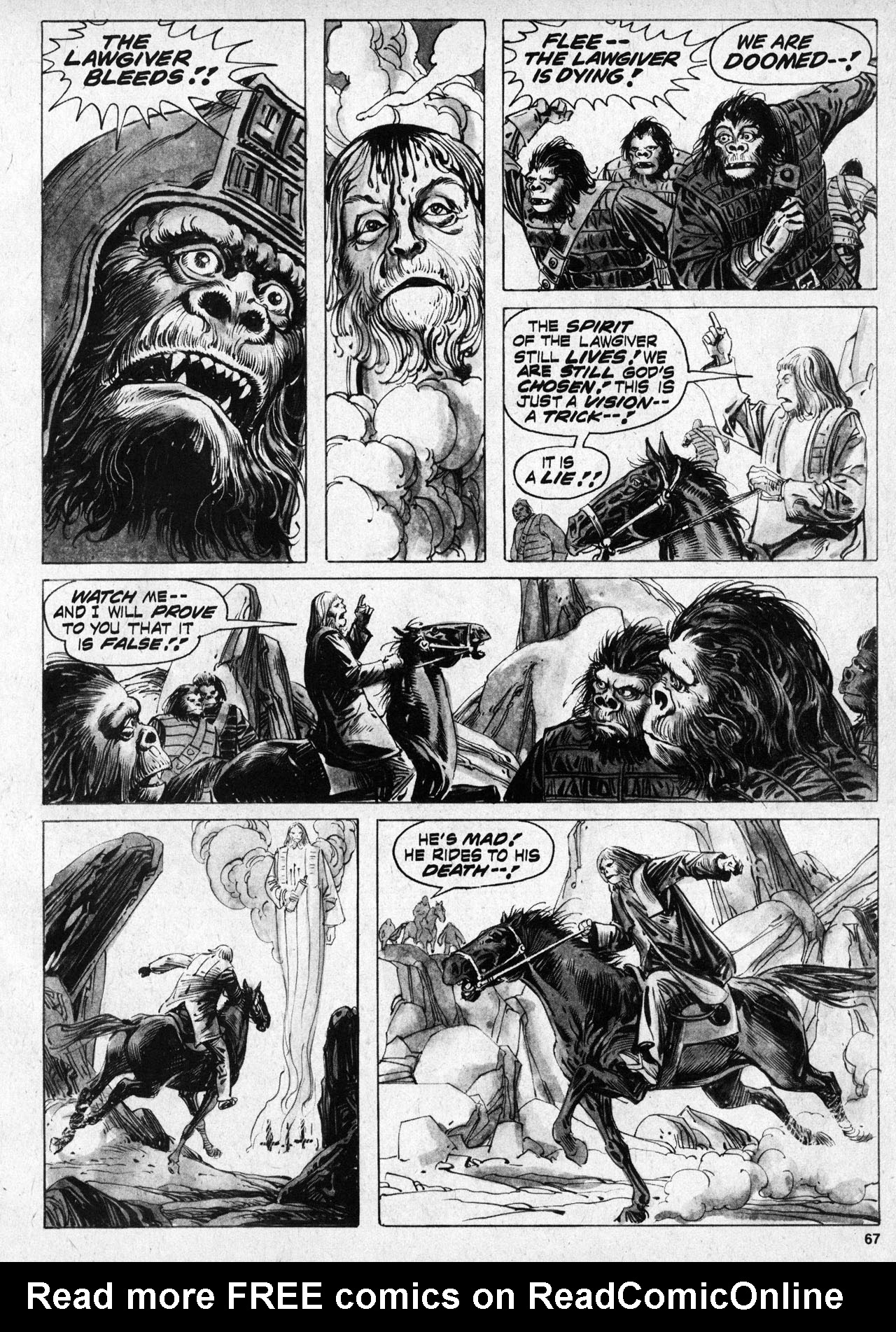 Read online Planet of the Apes comic -  Issue #10 - 65