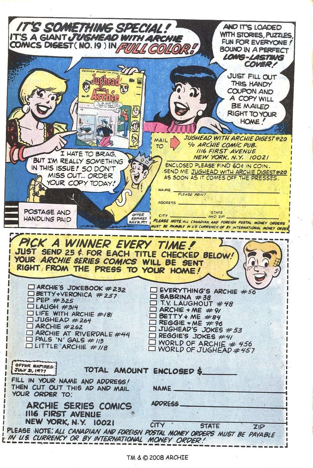 Read online Jughead (1965) comic -  Issue #263 - 27