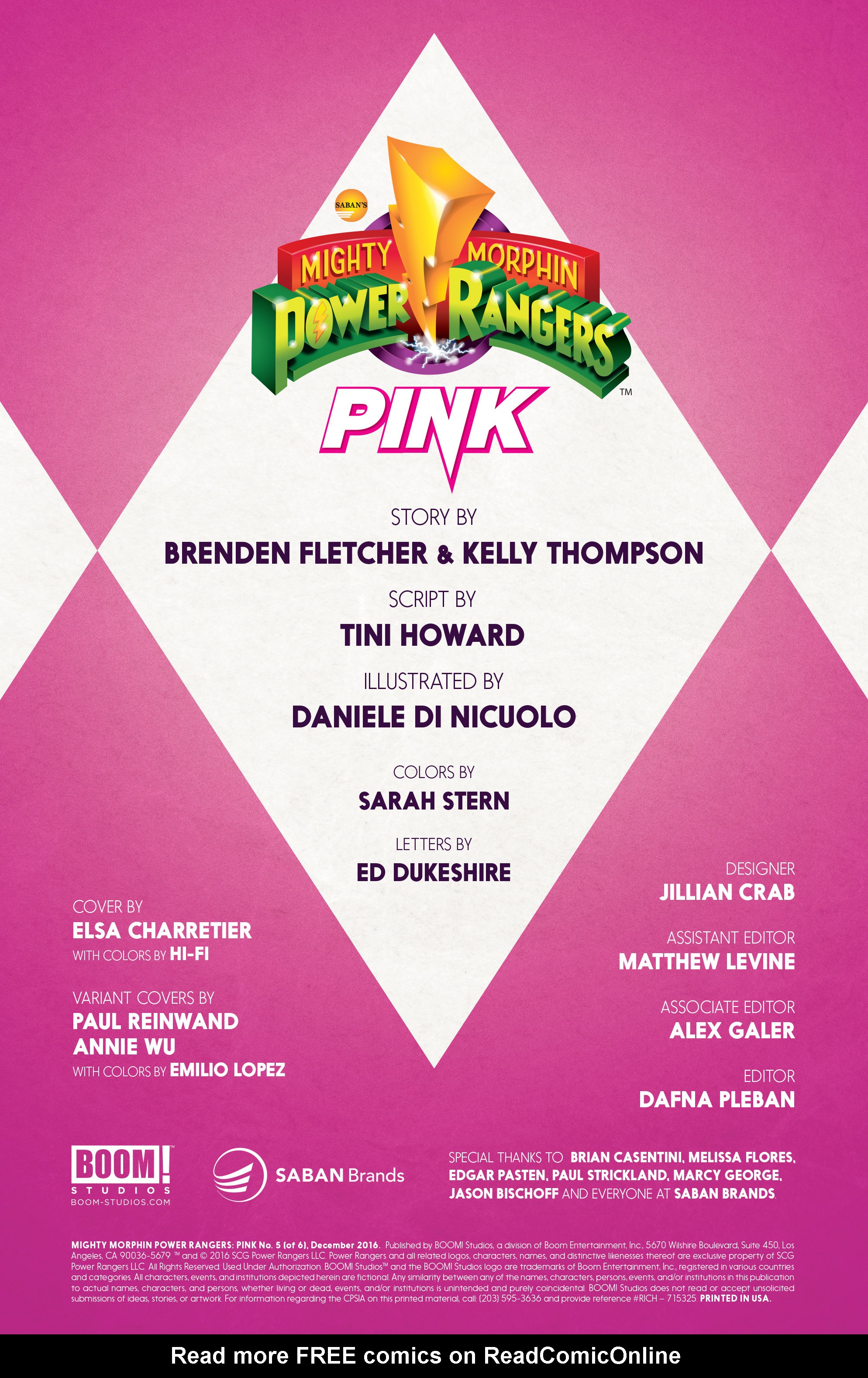 Read online Mighty Morphin Power Rangers: Pink comic -  Issue #5 - 2