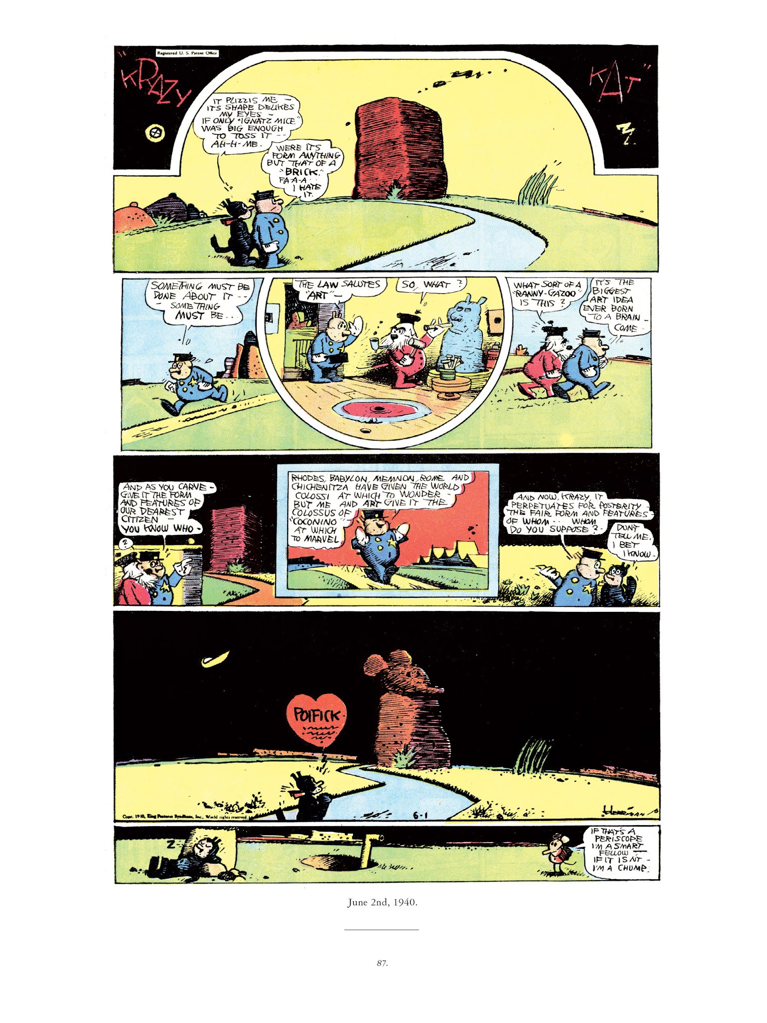 Read online Krazy & Ignatz comic -  Issue # TPB 11 - 87