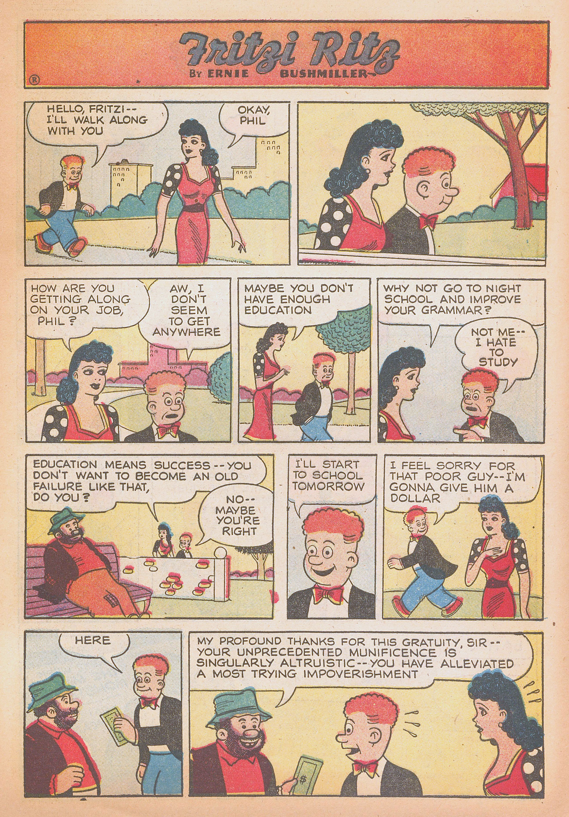 Read online Fritzi Ritz (1953) comic -  Issue #43 - 9