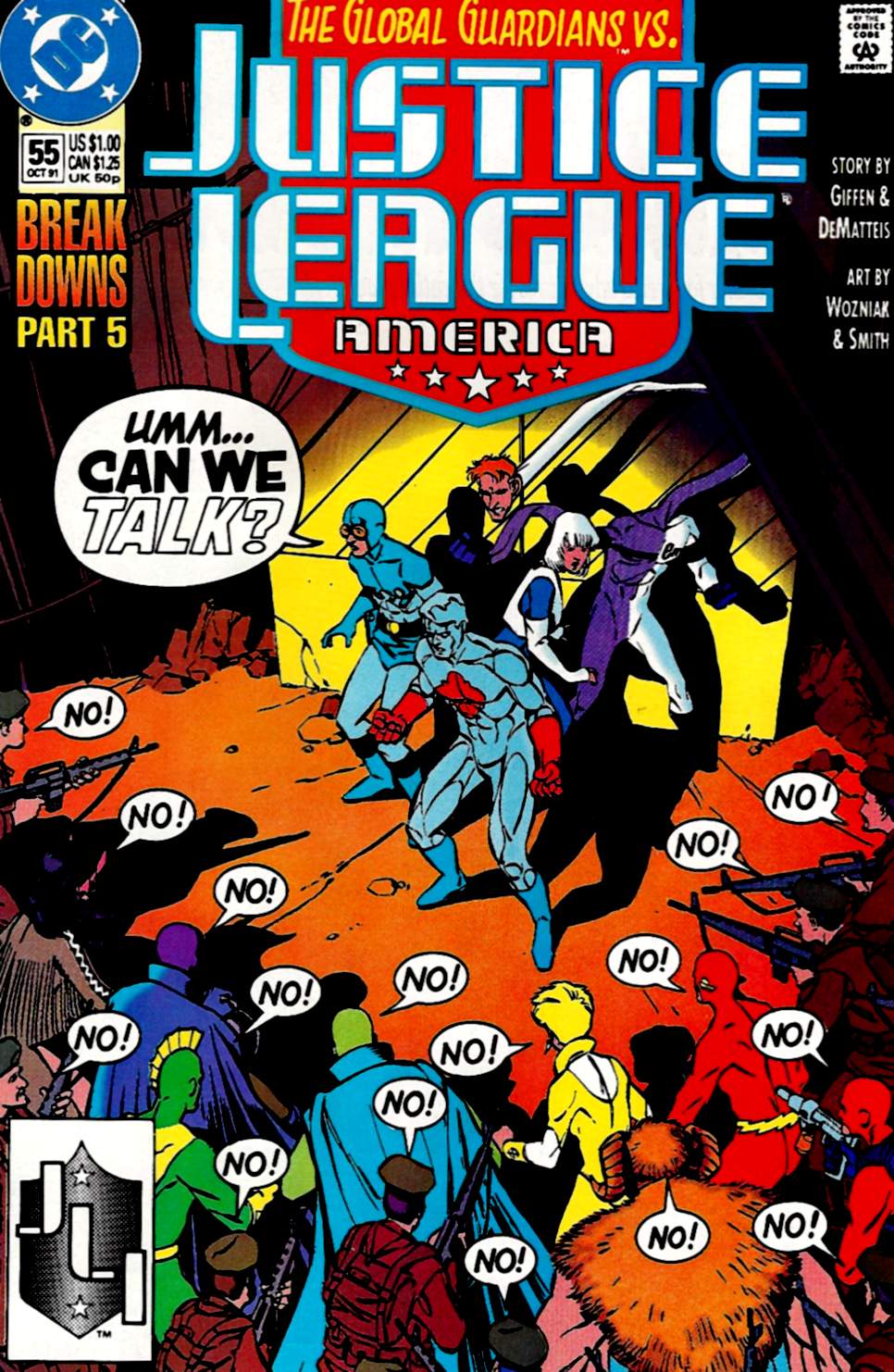 Read online Justice League America comic -  Issue #55 - 1