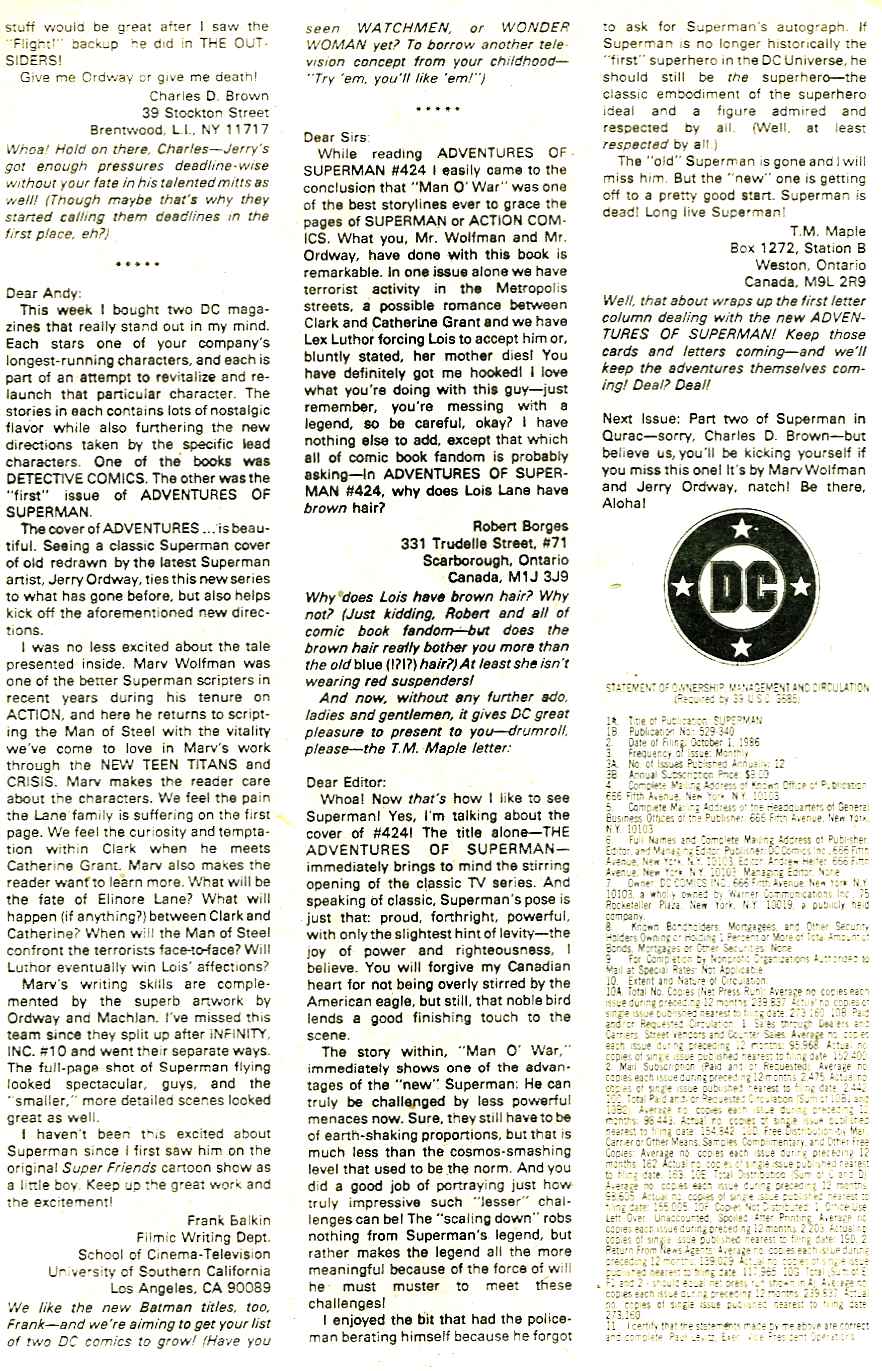 Read online Adventures of Superman (1987) comic -  Issue #427 - 24