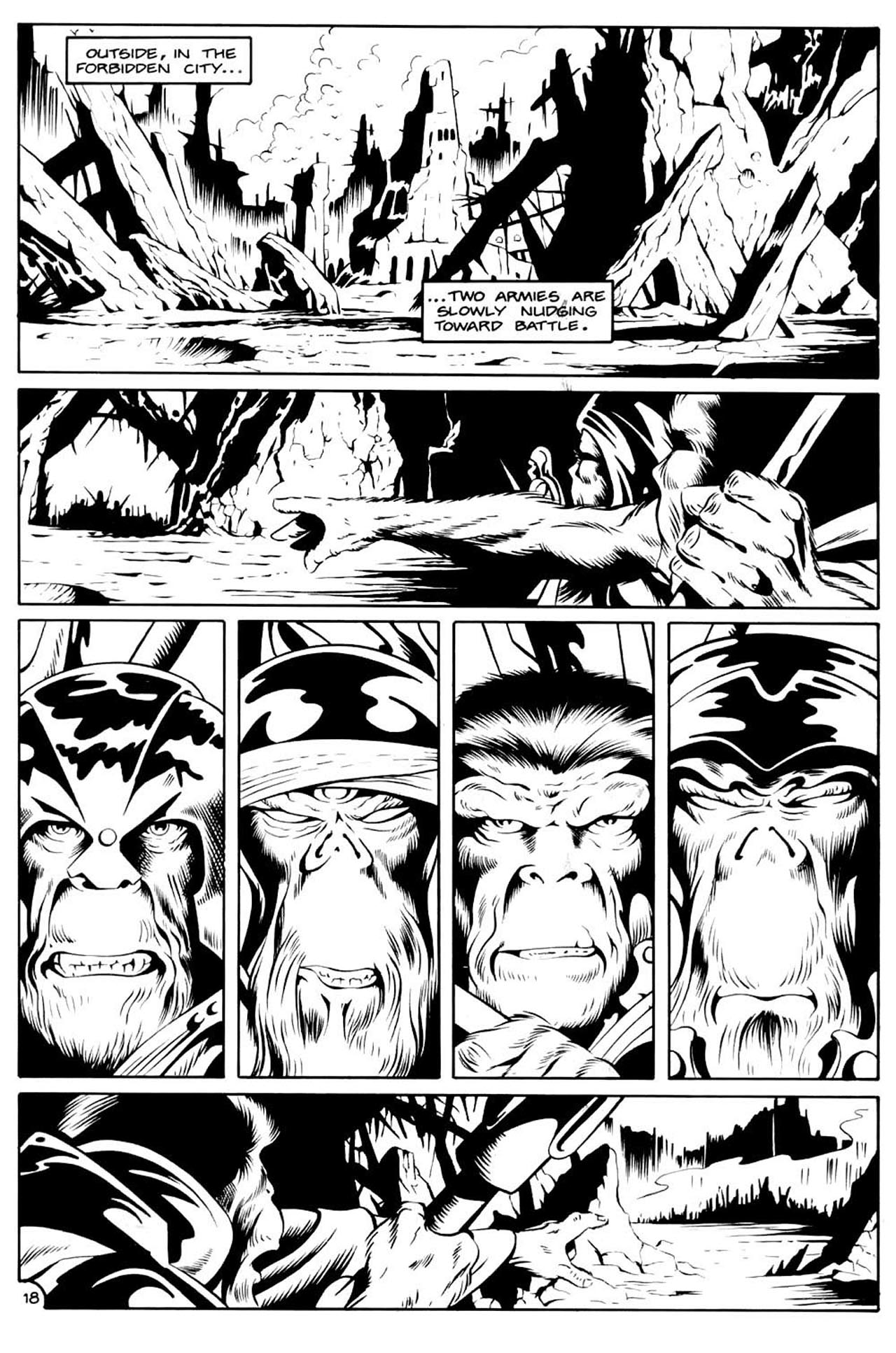 Read online Planet of the Apes (1990) comic -  Issue #11 - 20