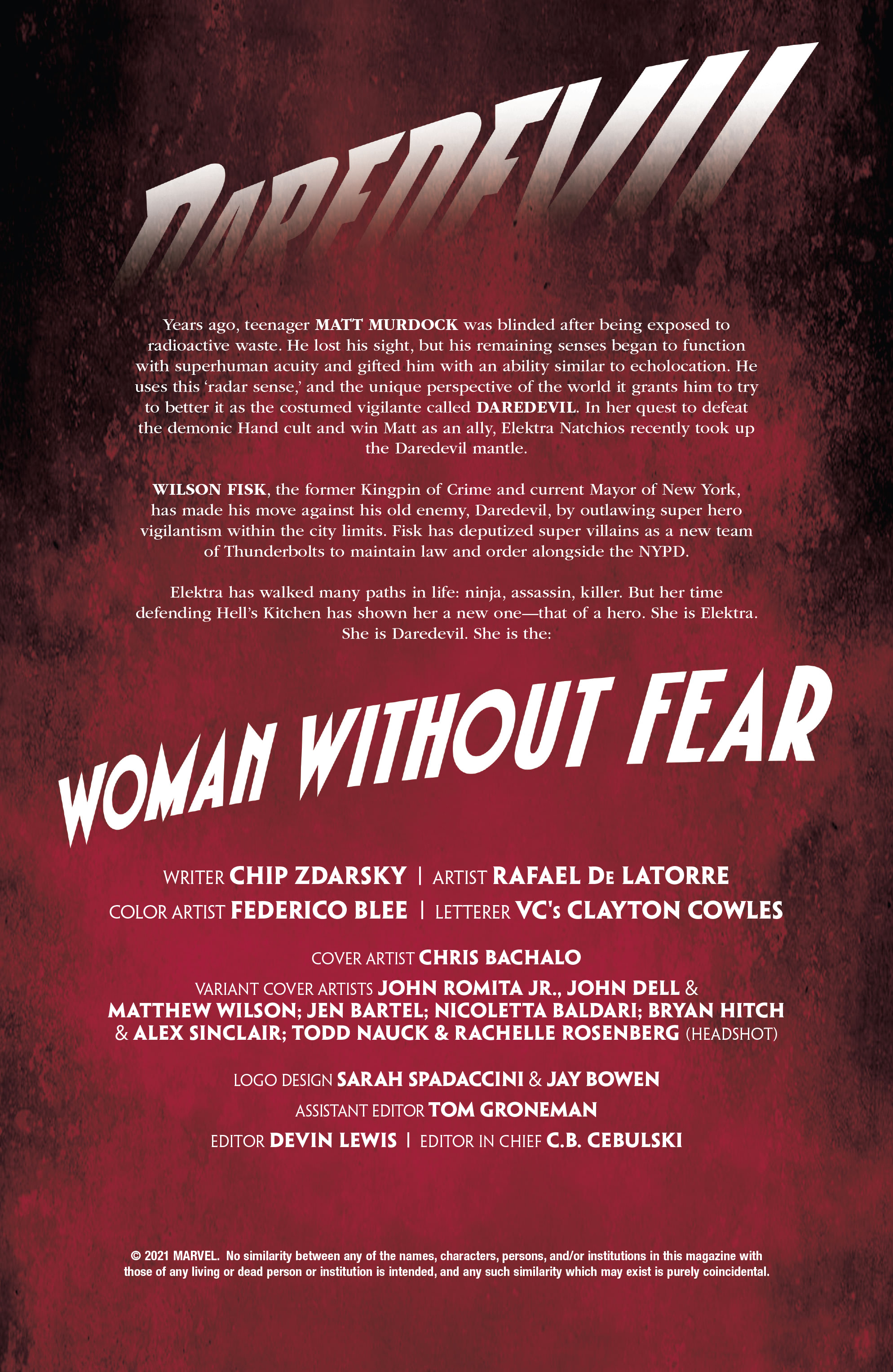 Read online Daredevil: Woman Without Fear comic -  Issue #1 - 2