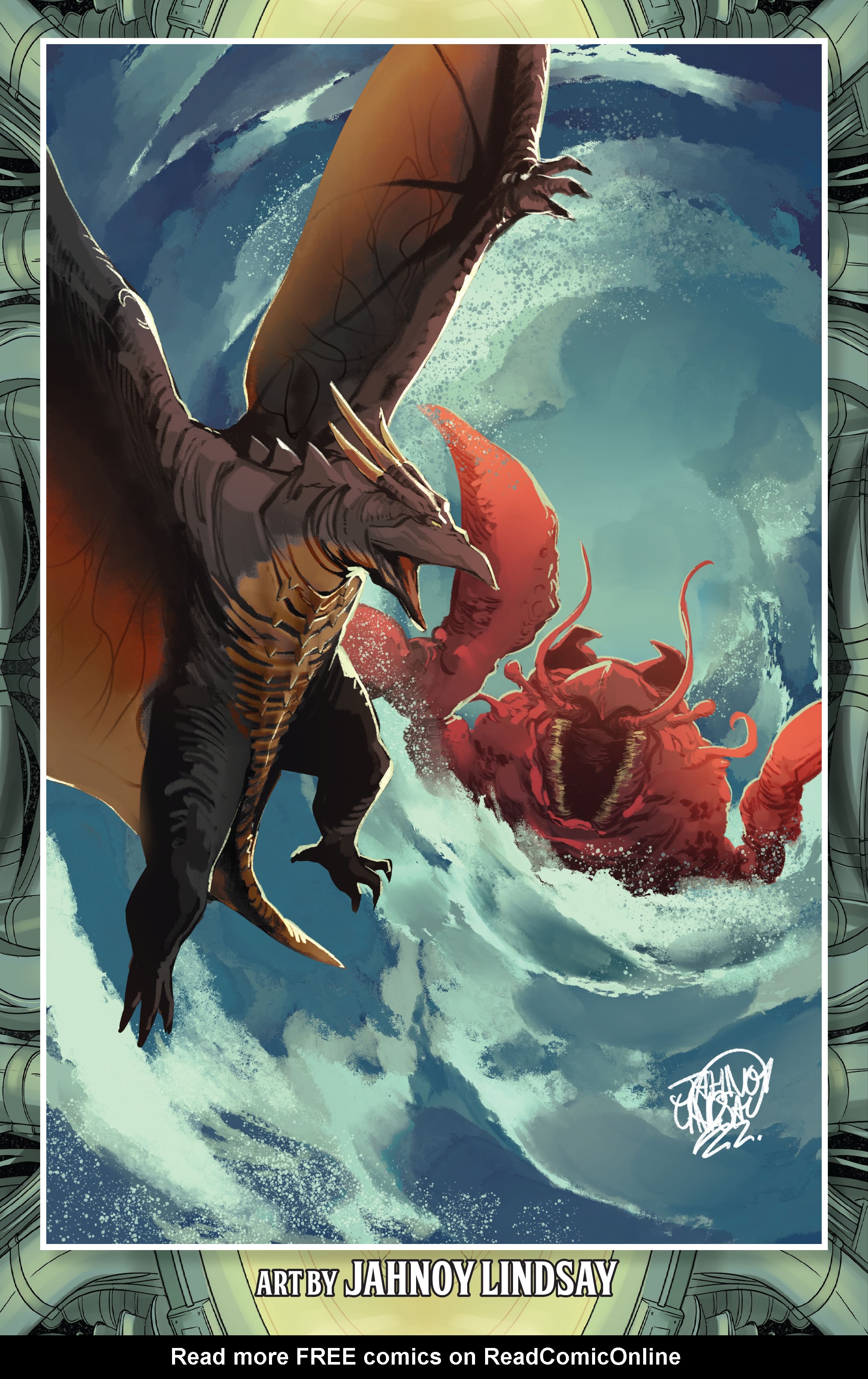 Read online Godzilla Rivals: Rodan vs. Ebirah comic -  Issue # Full - 45