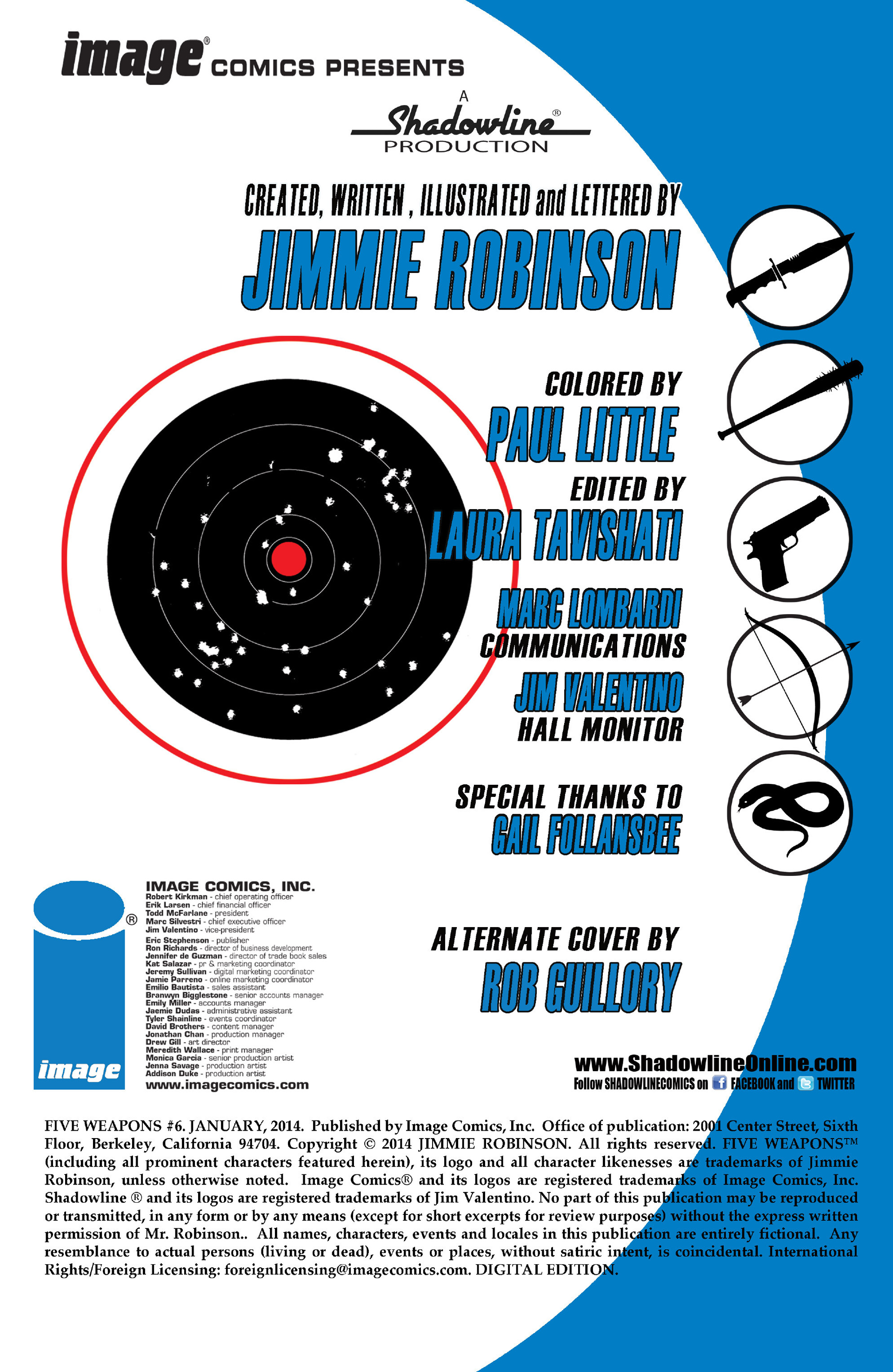 Read online Five Weapons comic -  Issue #6 - 2