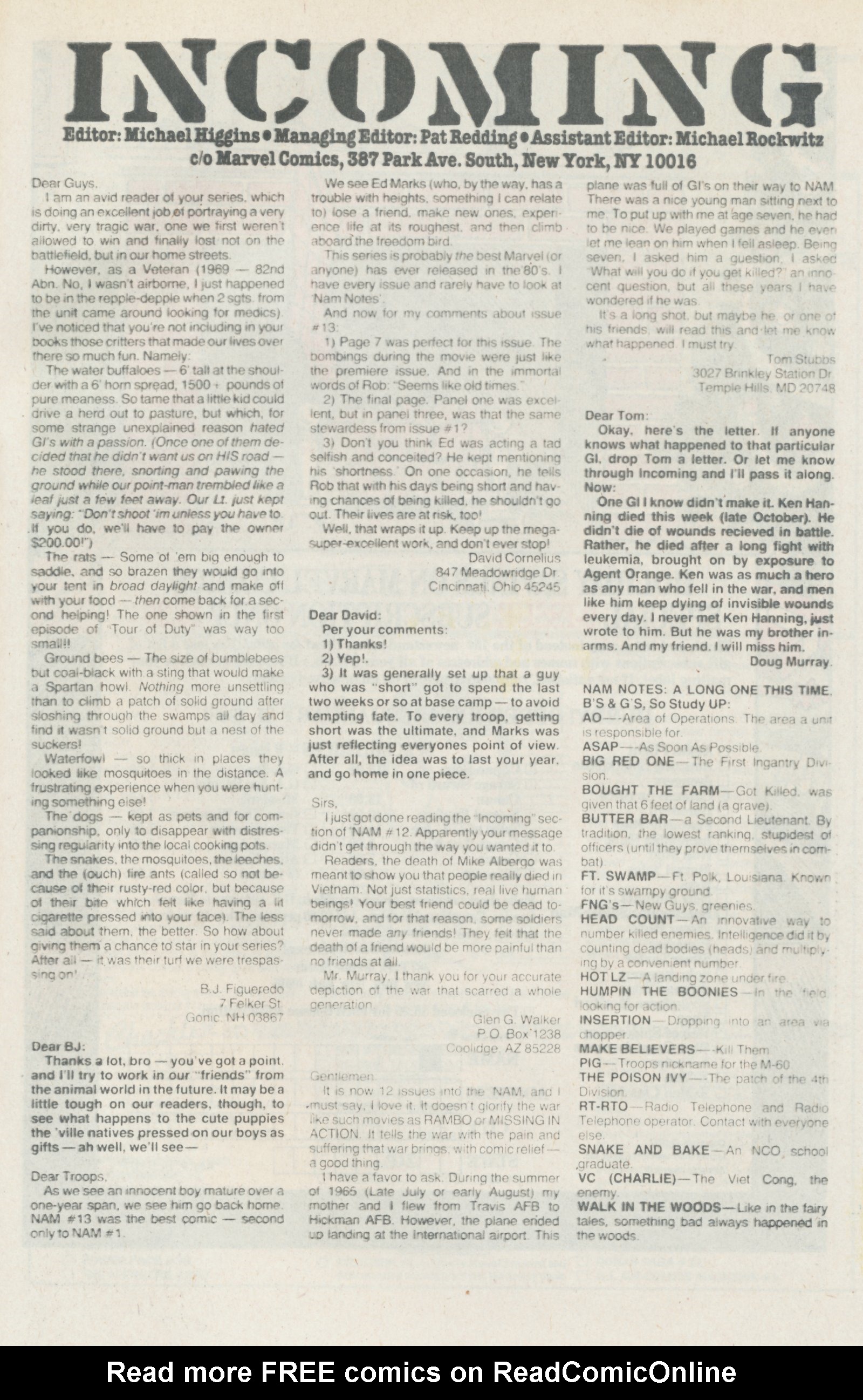 Read online The 'Nam comic -  Issue #17 - 32