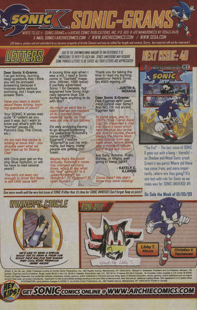 Read online Sonic X comic -  Issue #39 - 34