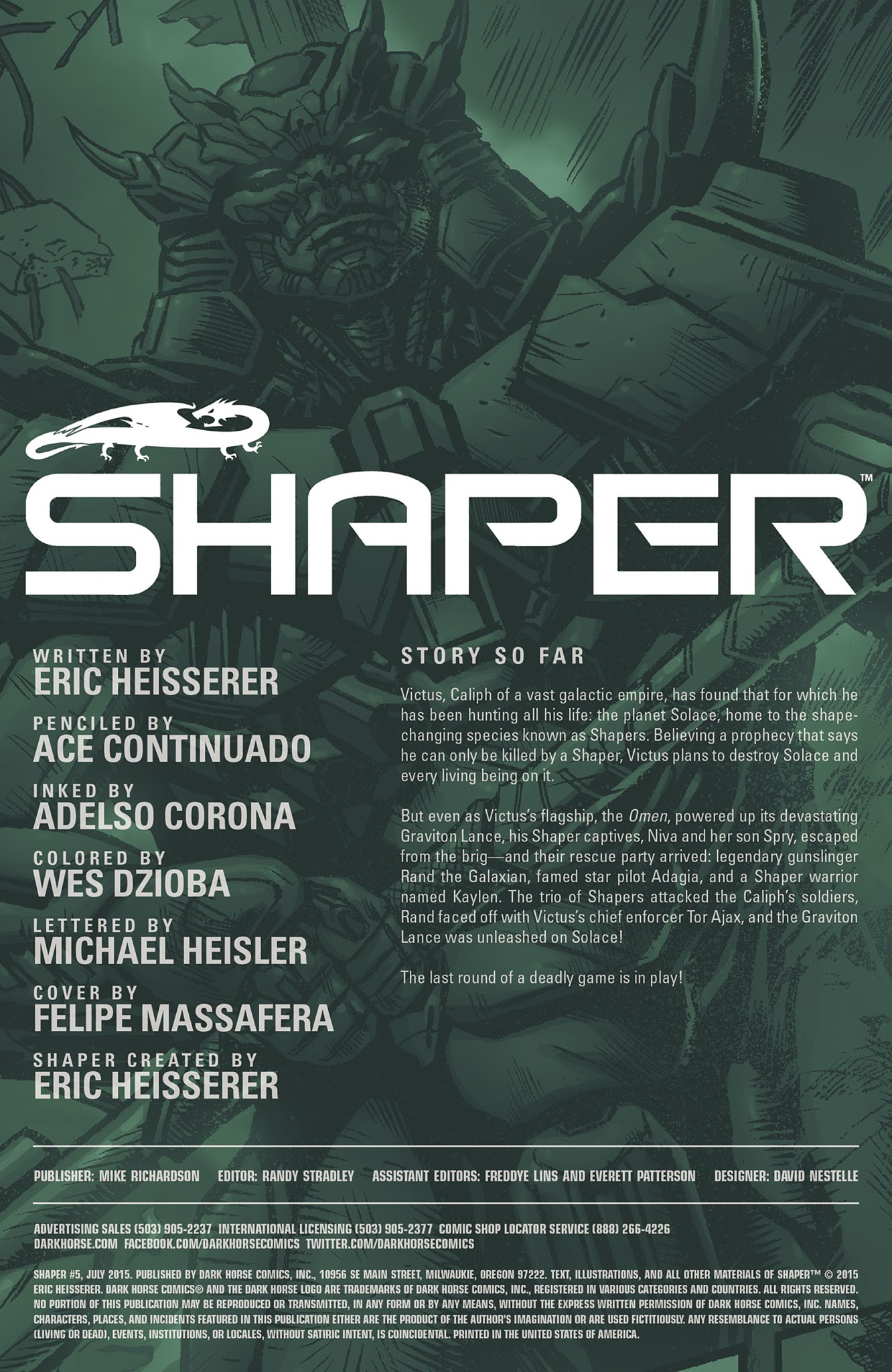 Read online Shaper comic -  Issue #5 - 2