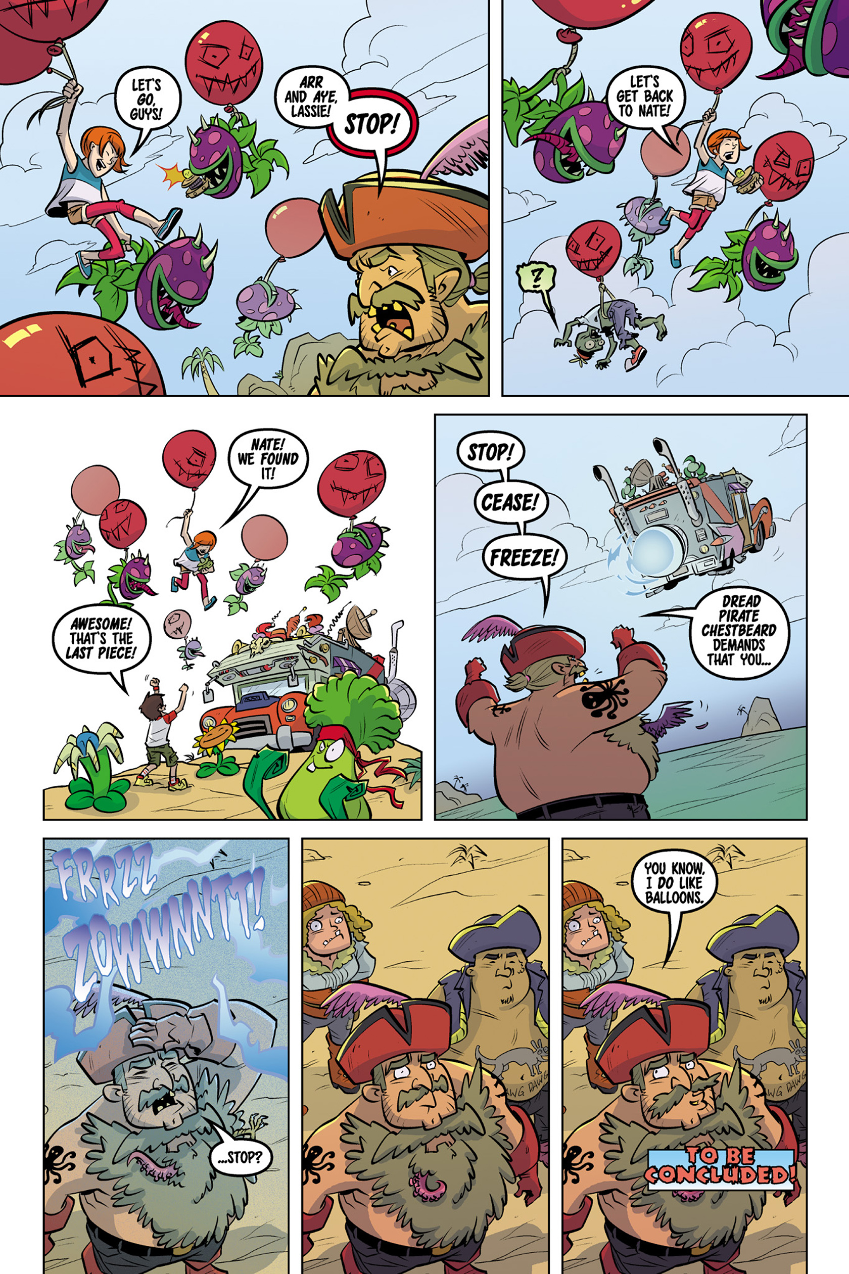 Read online Plants vs. Zombies: Timepocalypse comic -  Issue #5 - 15
