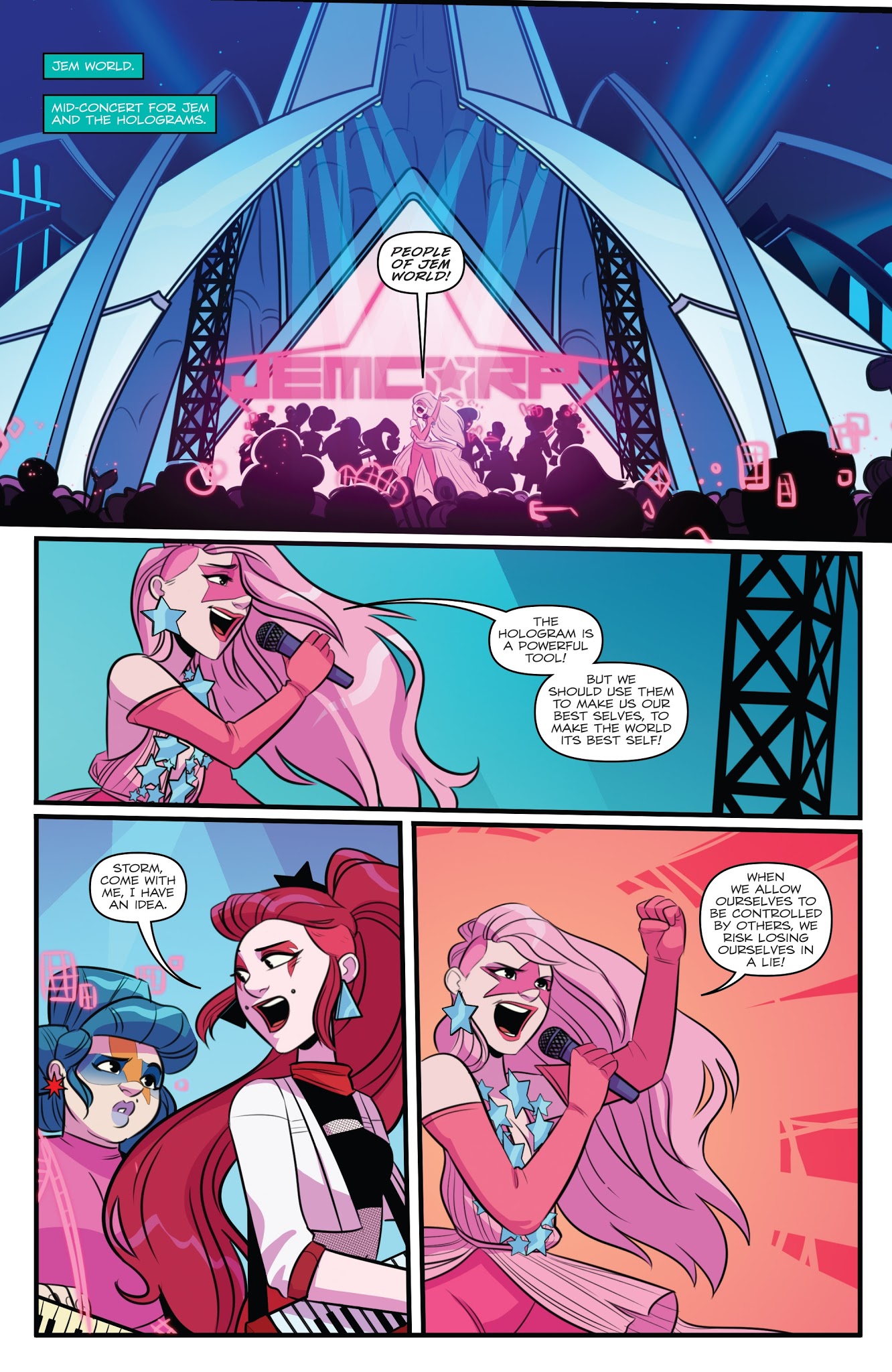 Read online Jem and the Holograms: The Misfits: Infinite comic -  Issue #3 - 5