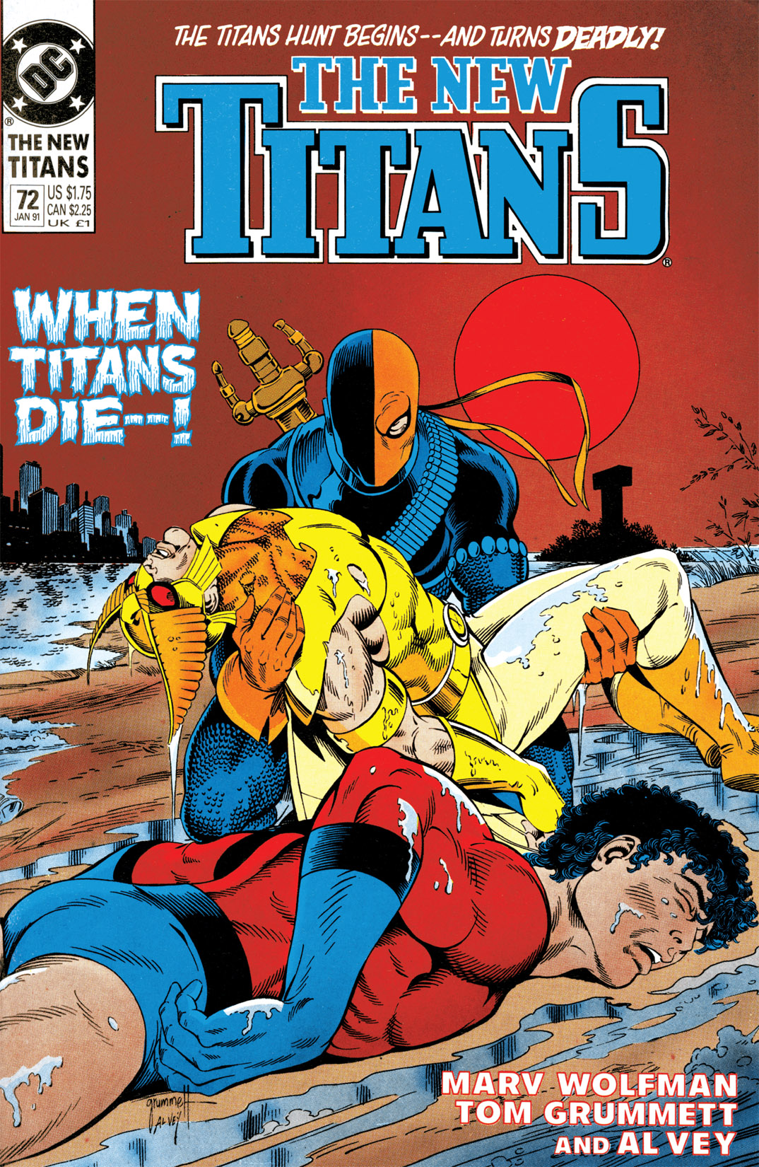 Read online The New Titans (1988) comic -  Issue #72 - 1