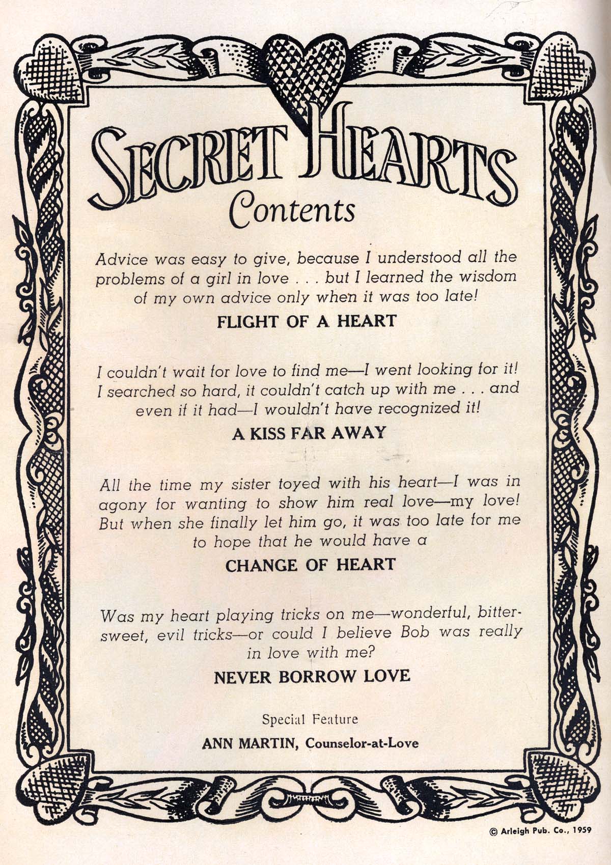 Read online Secret Hearts comic -  Issue #57 - 2