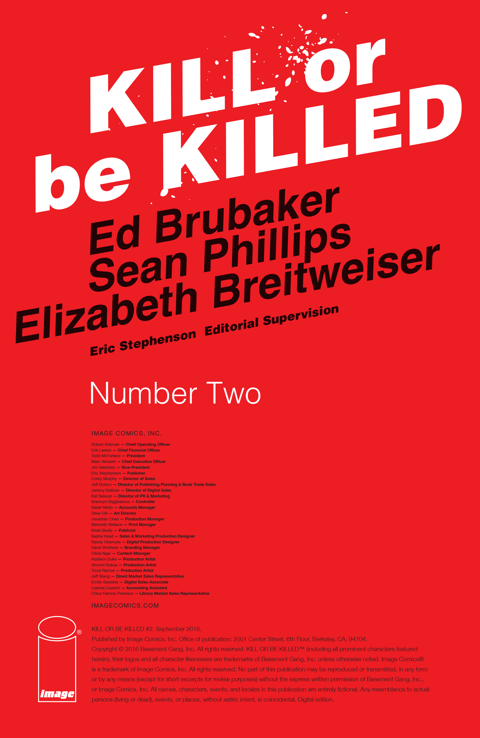 Read online Kill or Be Killed comic -  Issue #2 - 2