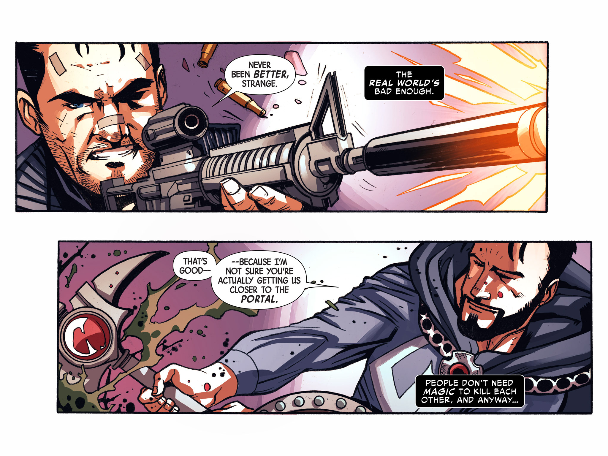 Read online Doctor Strange/Punisher: Magic Bullets Infinite Comic comic -  Issue #3 - 5