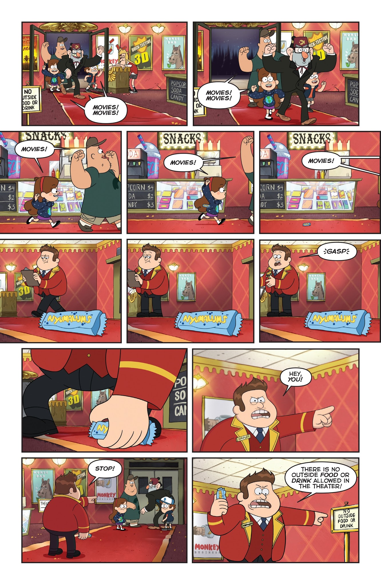 Read online Disney Gravity Falls Shorts Cinestory Comic comic -  Issue #4 - 22