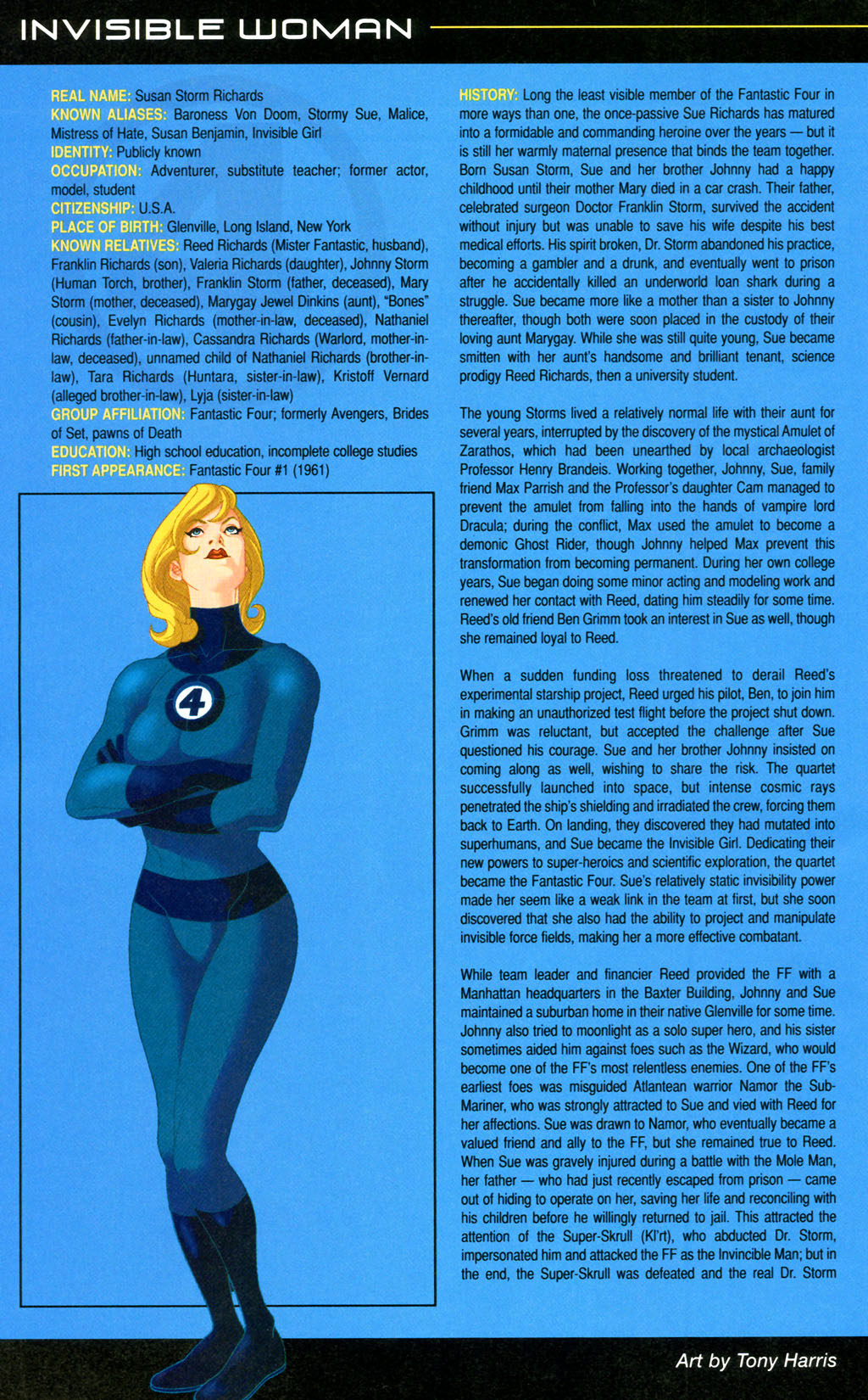 Read online Official Handbook of the Marvel Universe: Fantastic Four 2005 comic -  Issue # Full - 22