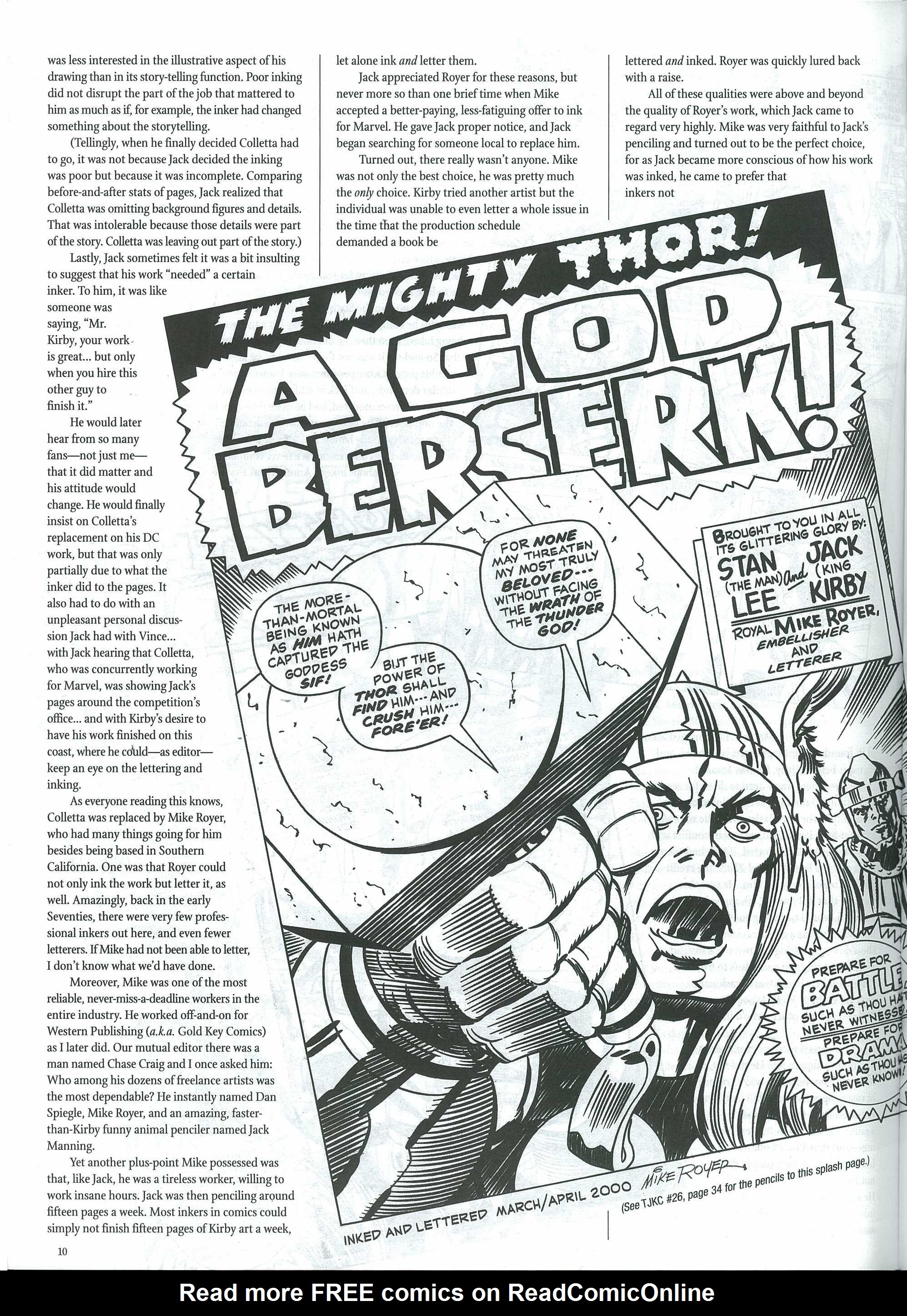 Read online The Jack Kirby Collector comic -  Issue #31 - 13