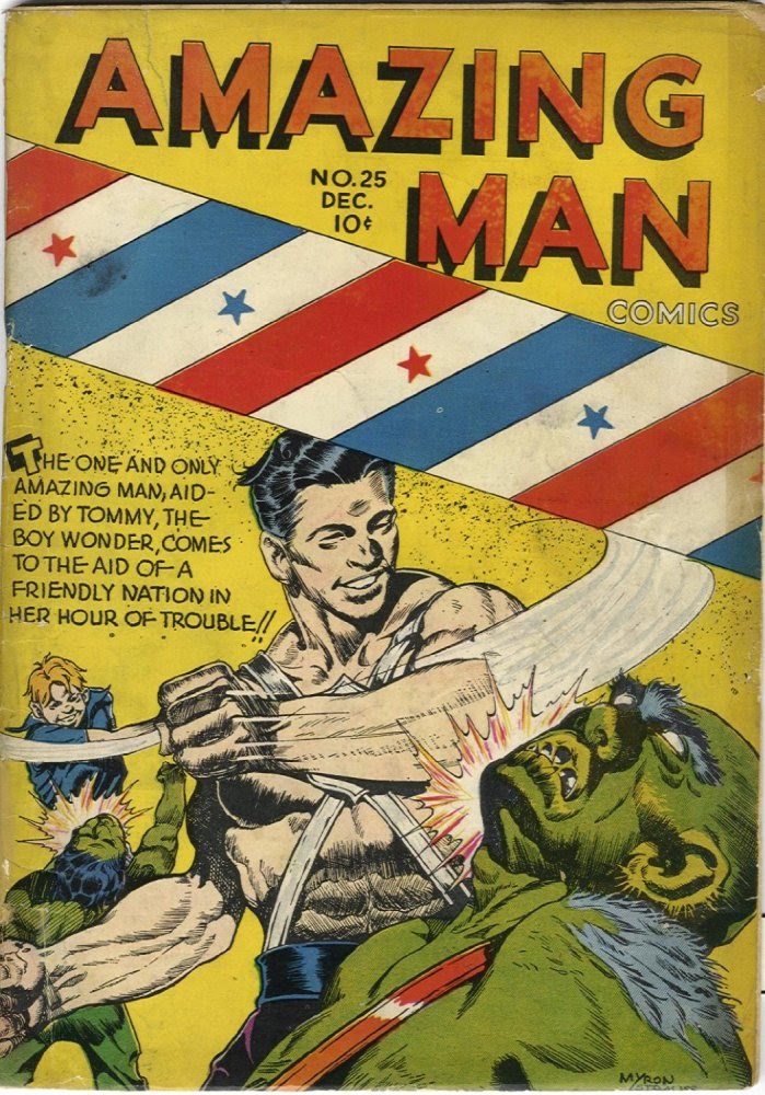 Read online Amazing Man Comics comic -  Issue #25 - 1