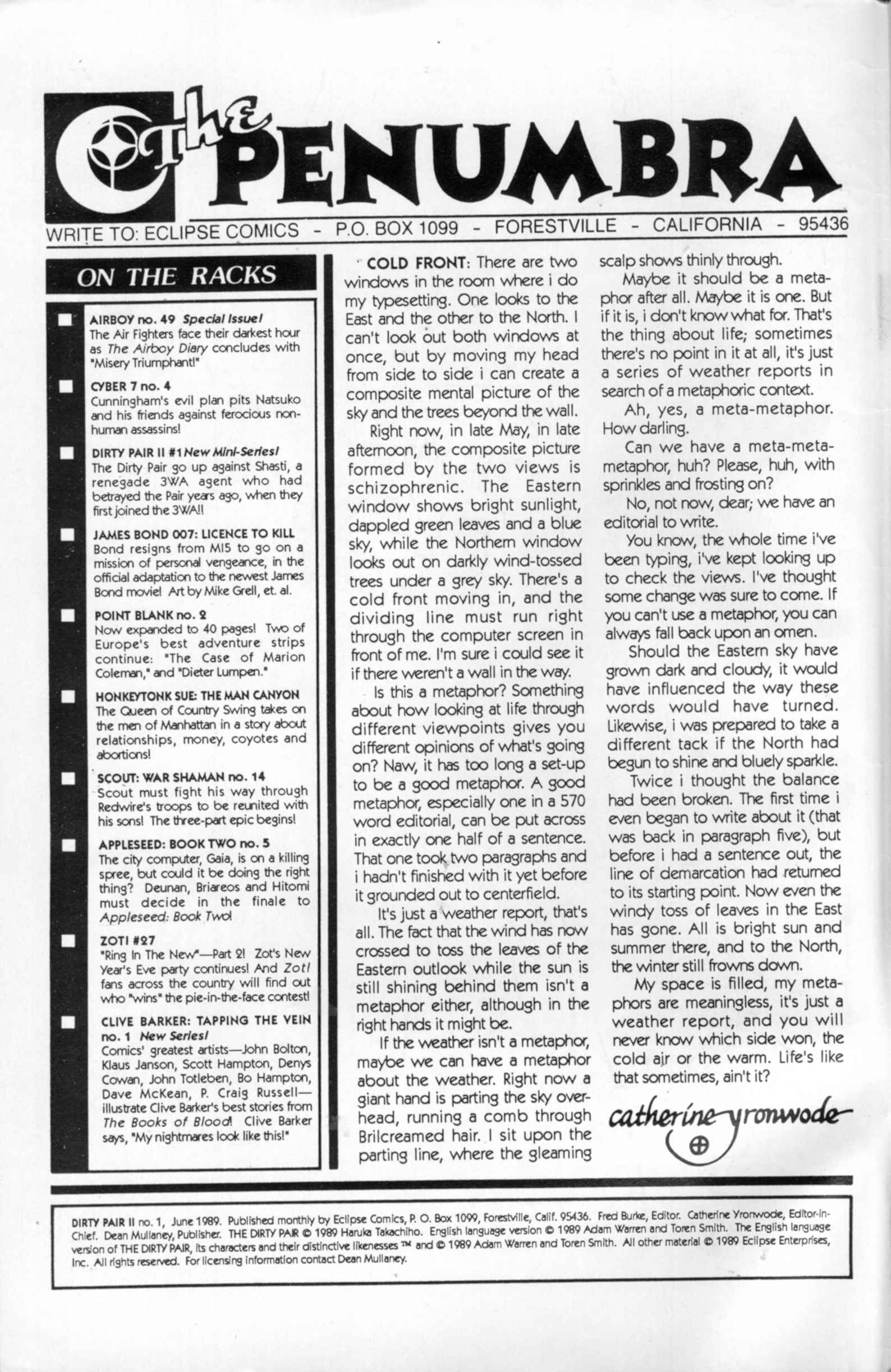 Read online Dirty Pair II comic -  Issue #1 - 2