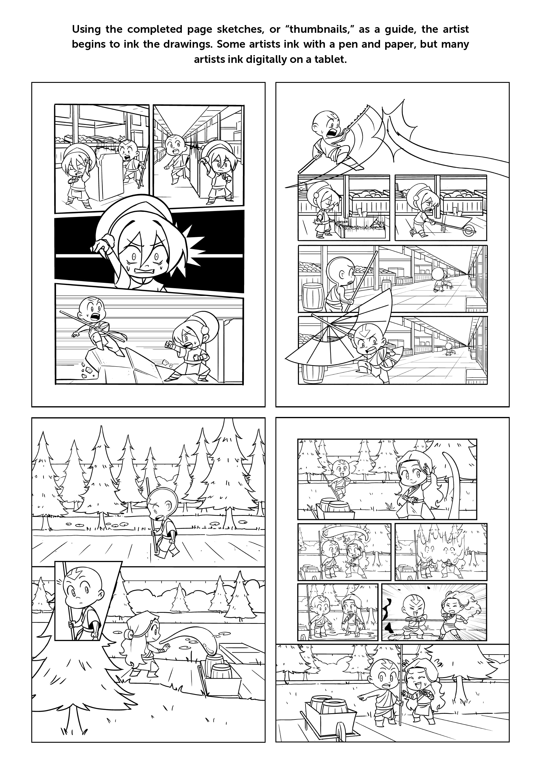 Read online Avatar: The Last Airbender Chibis - Aang's Unfreezing Day comic -  Issue # Full - 45