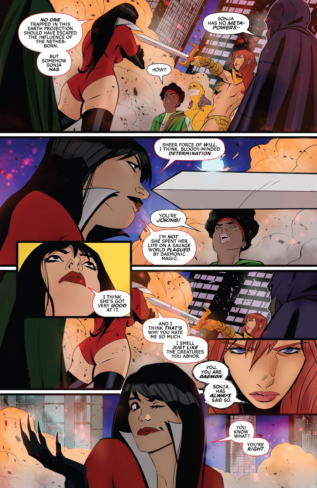 Vampirella Vs. Red Sonja issue 5 - Page 9