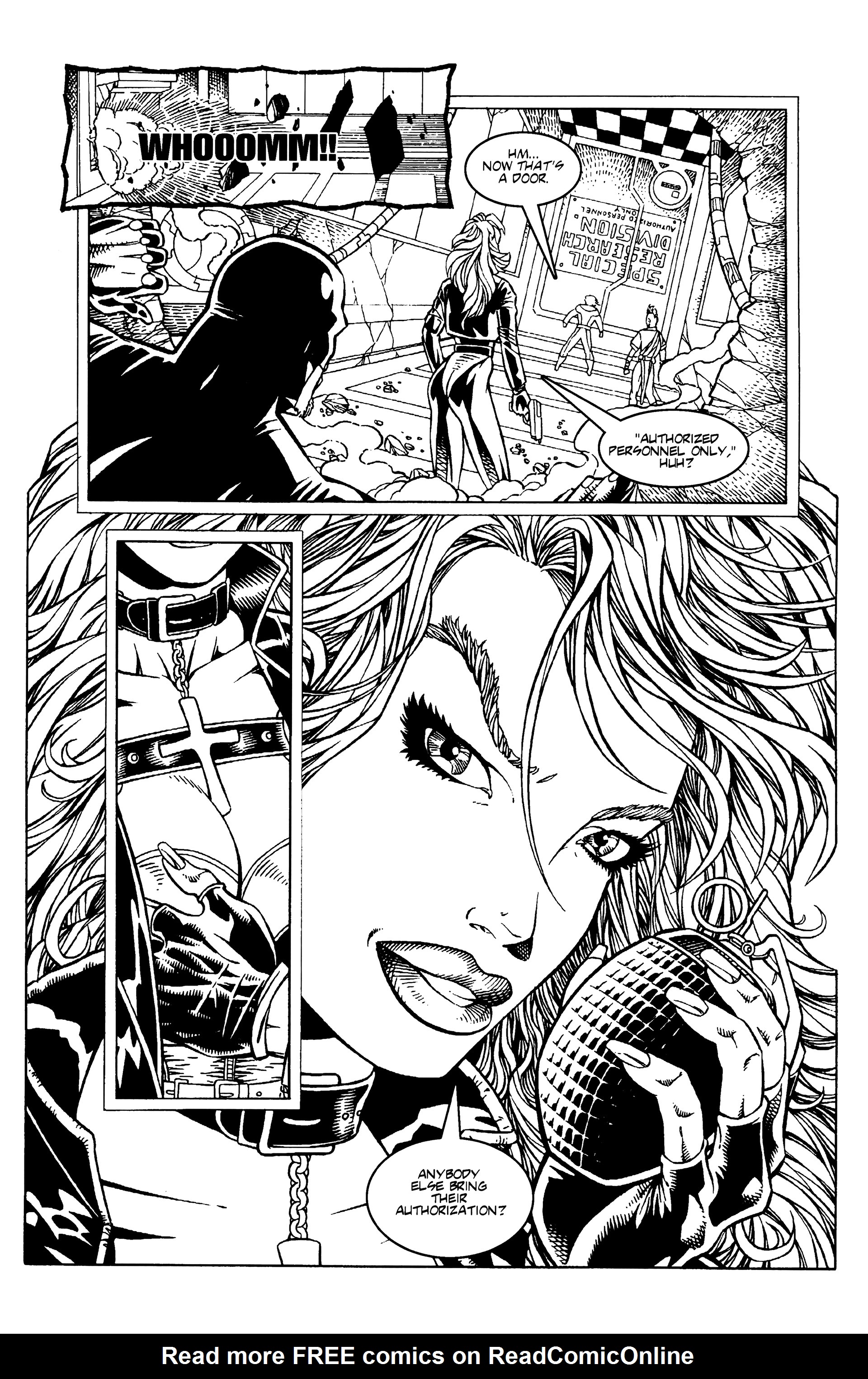 Read online Warrior Nun: Black & White comic -  Issue #10 - 9