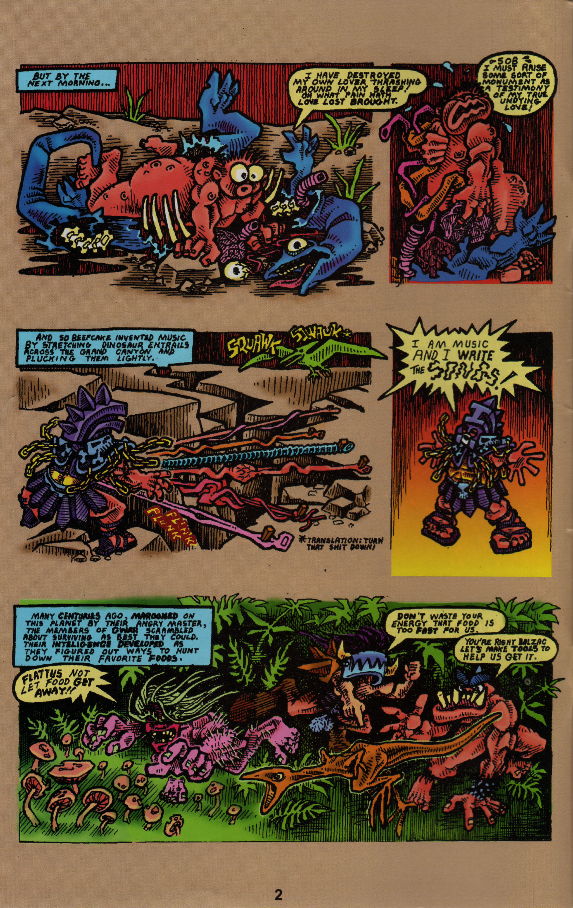 Read online Slavepit Funnies Featuring Gwar comic -  Issue #3 - 4
