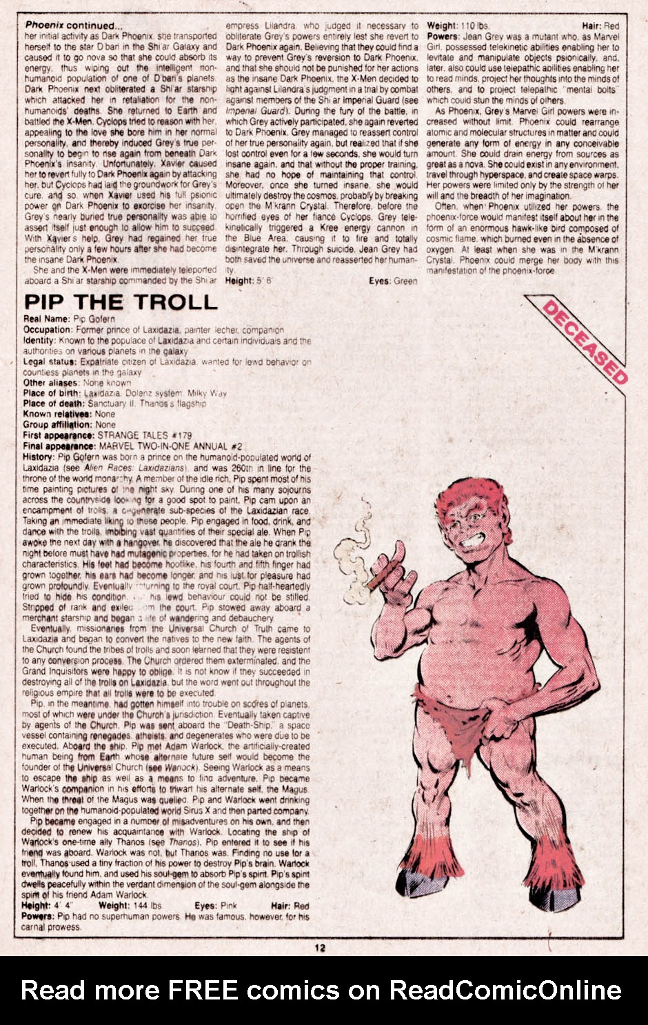 Read online The Official Handbook of the Marvel Universe comic -  Issue #14 - 13