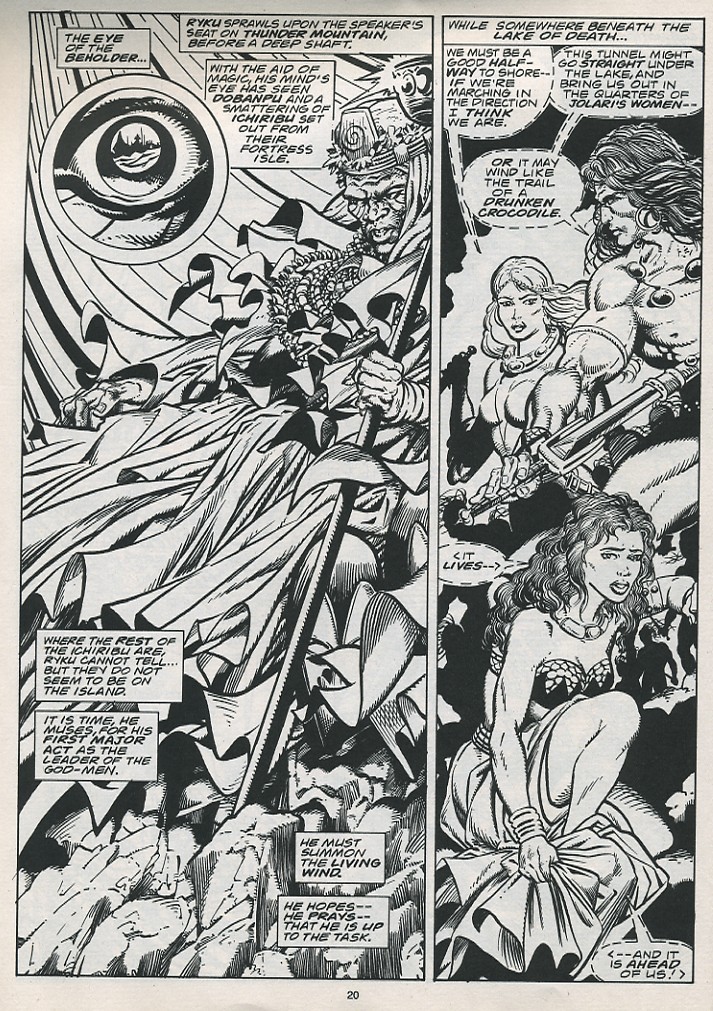 Read online The Savage Sword Of Conan comic -  Issue #215 - 22