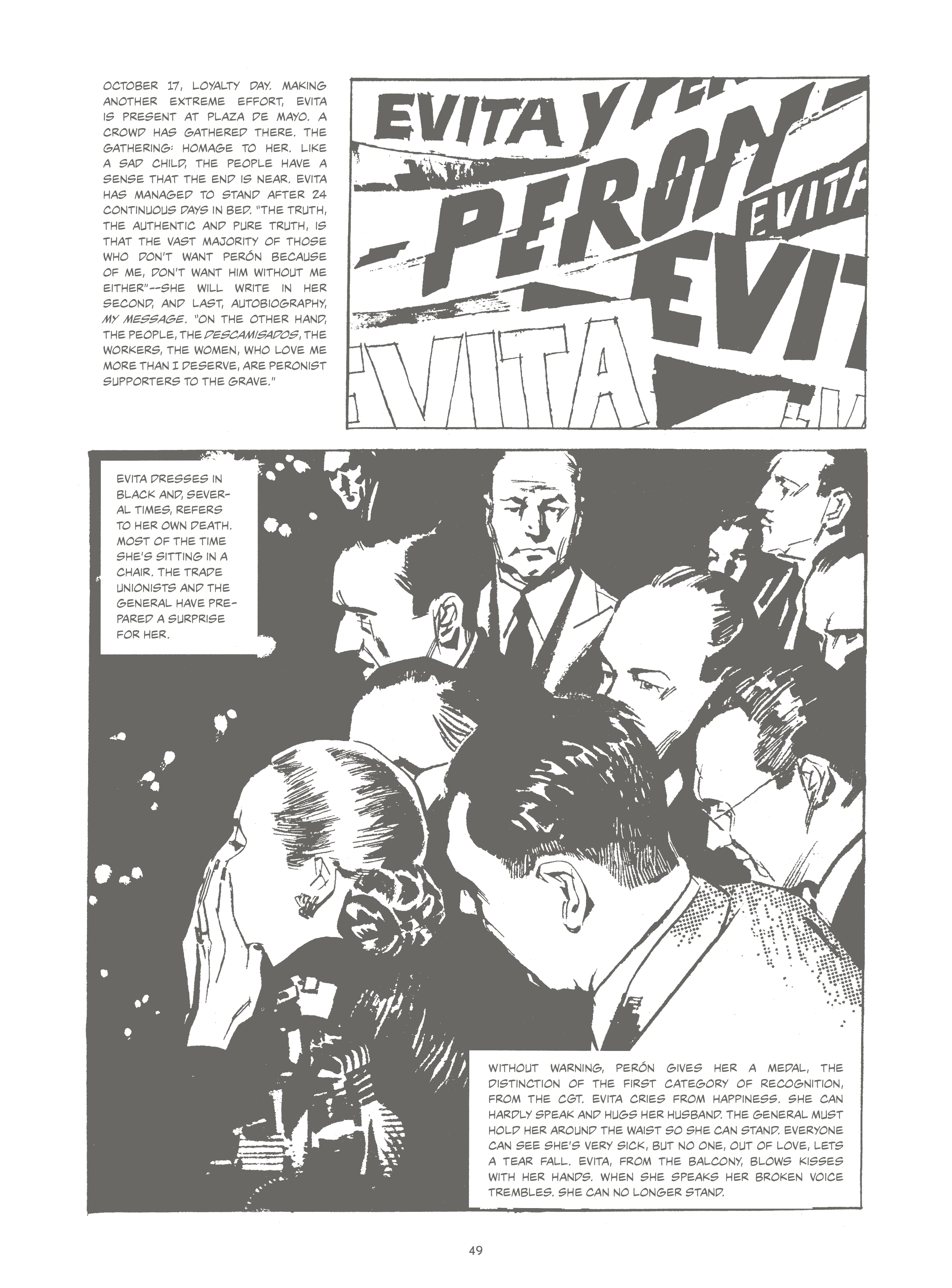 Read online Evita, the Life and Work of Eva Perón comic -  Issue # TPB - 54