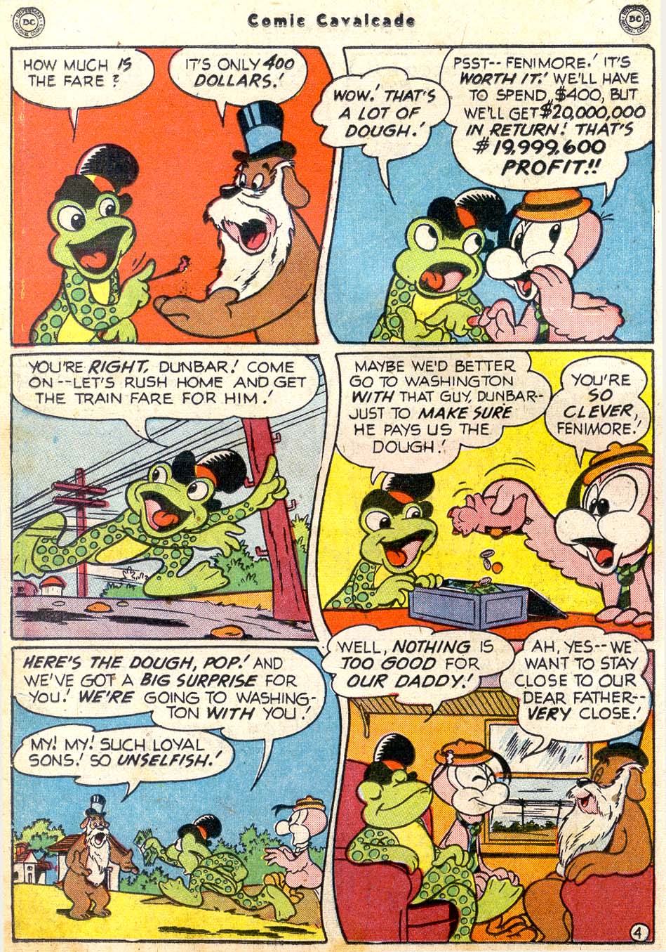 Read online Comic Cavalcade comic -  Issue #36 - 38