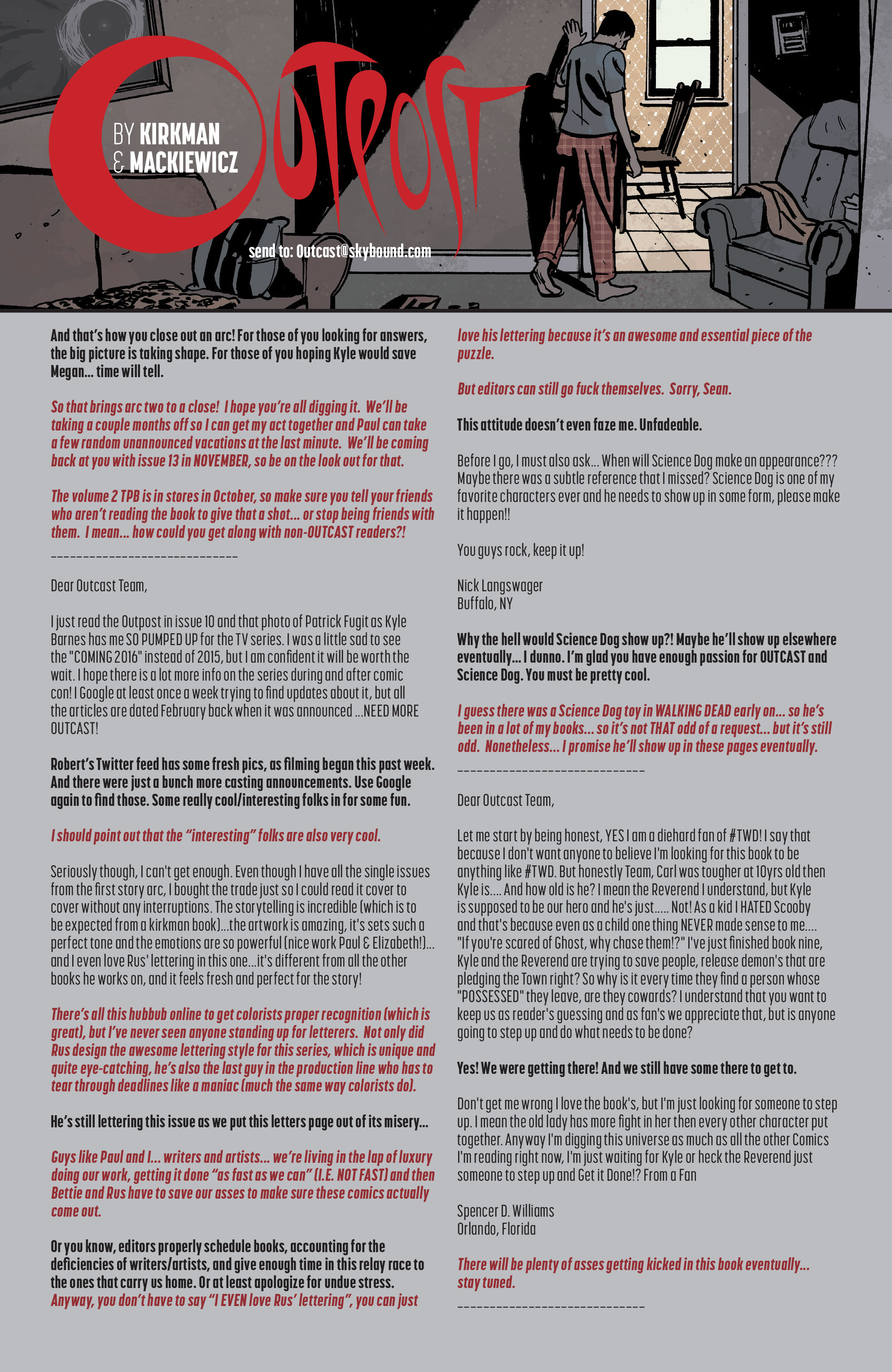 Read online Outcast by Kirkman & Azaceta comic -  Issue #12 - 23