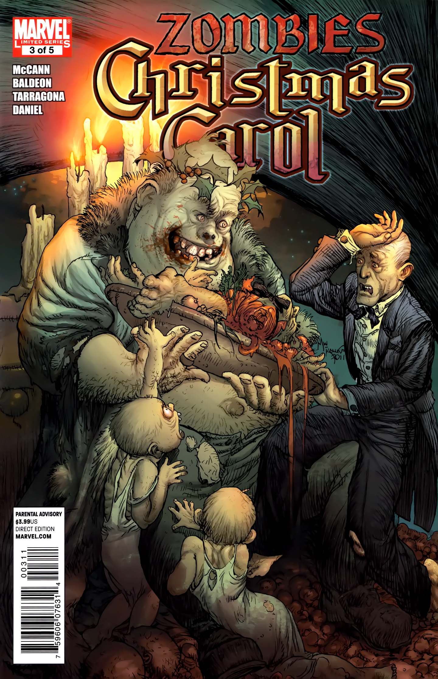 Read online Zombies Christmas Carol comic -  Issue #3 - 1