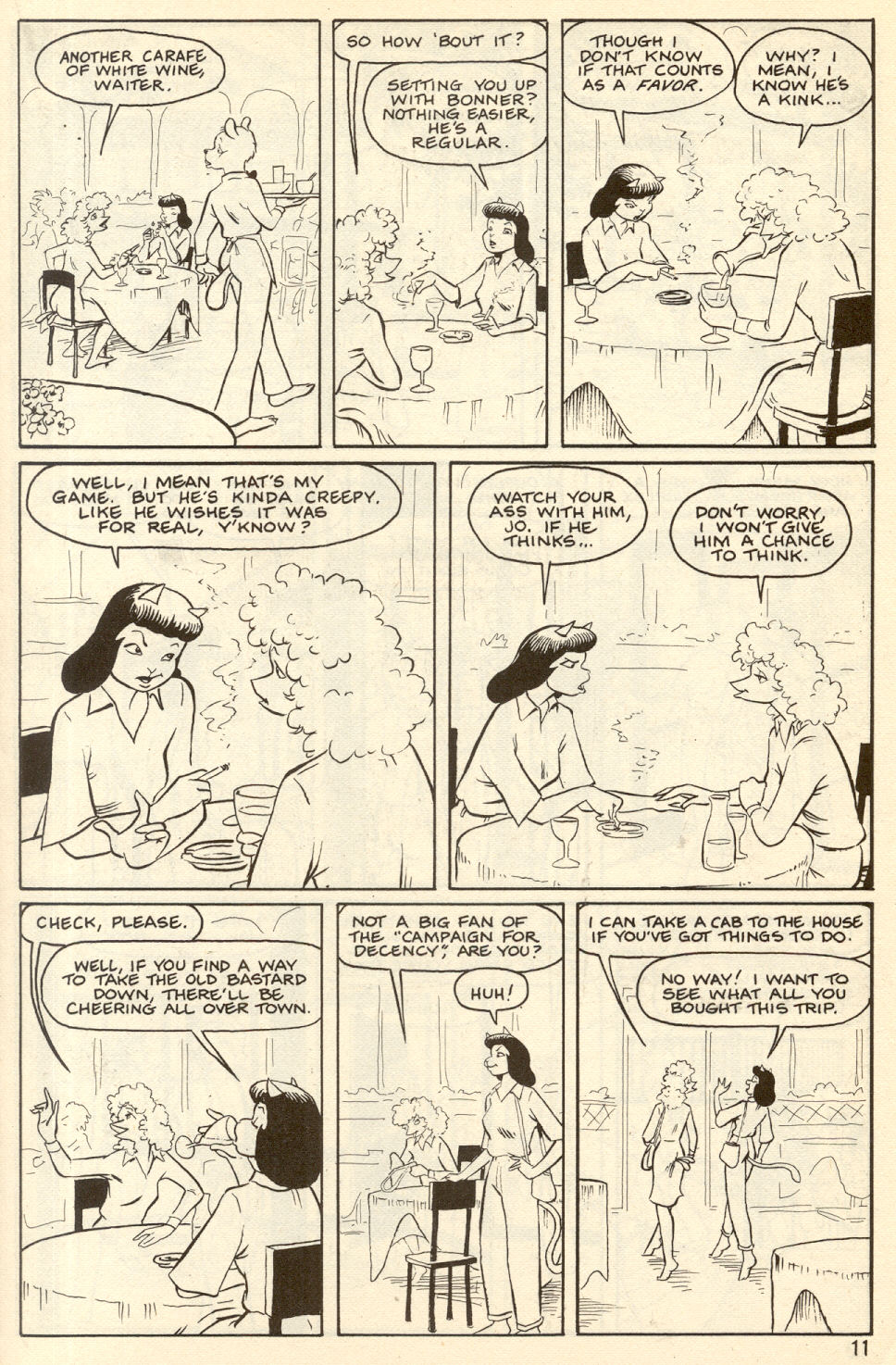 Omaha the Cat Dancer (1986) issue 6 - Page 14