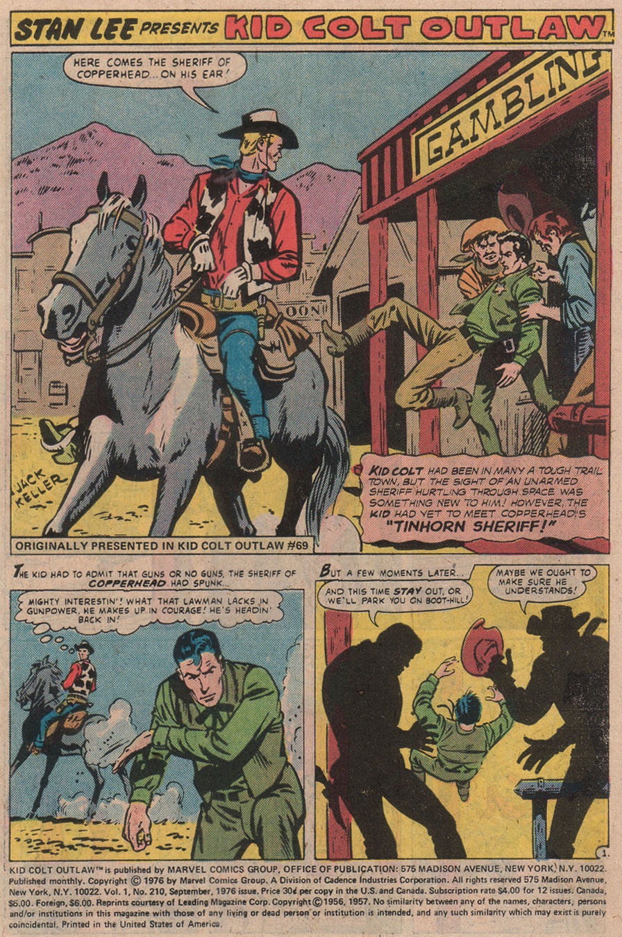 Read online Kid Colt Outlaw comic -  Issue #210 - 3