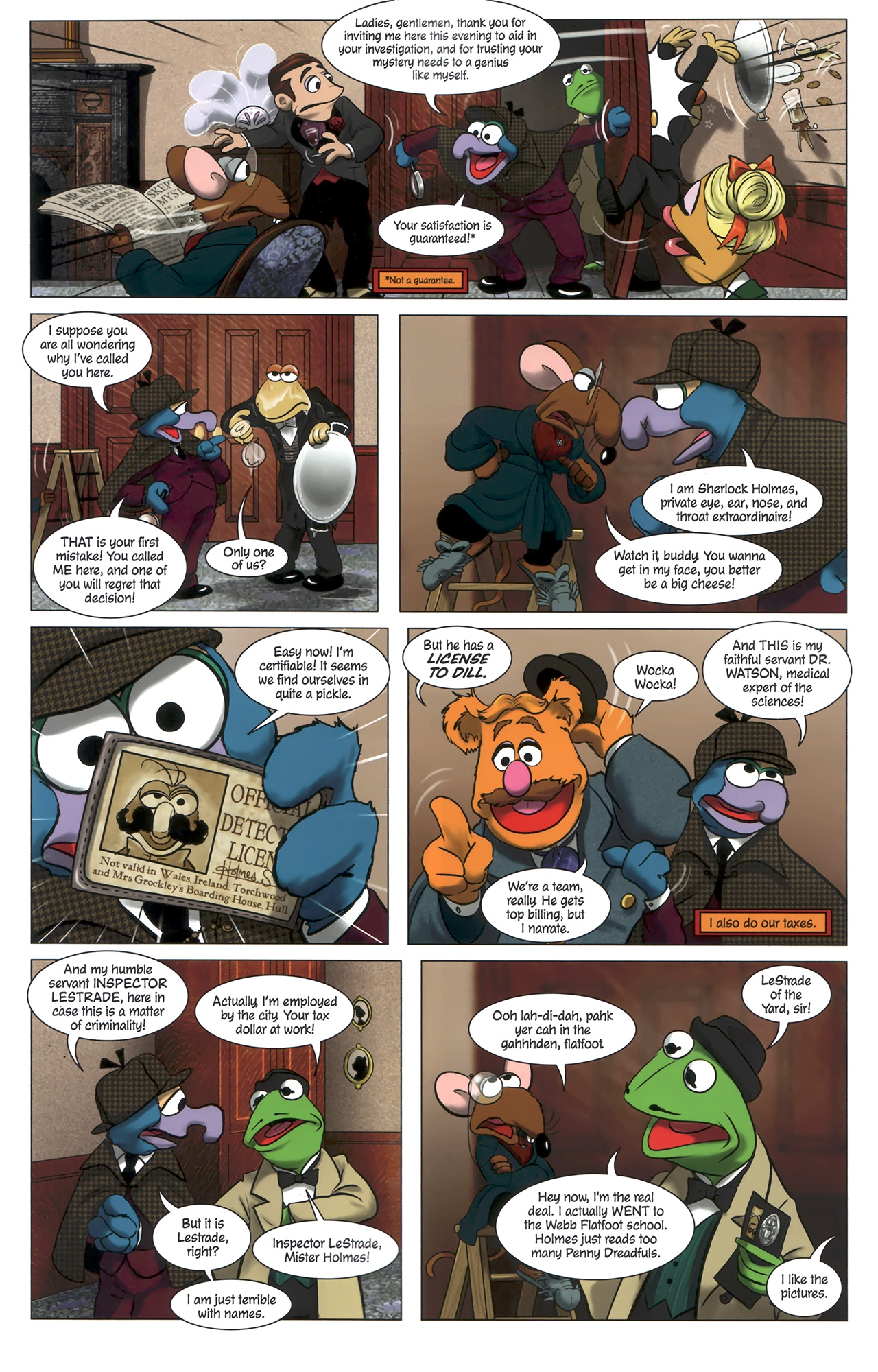 Read online Muppet Sherlock Holmes comic -  Issue #1 - 9