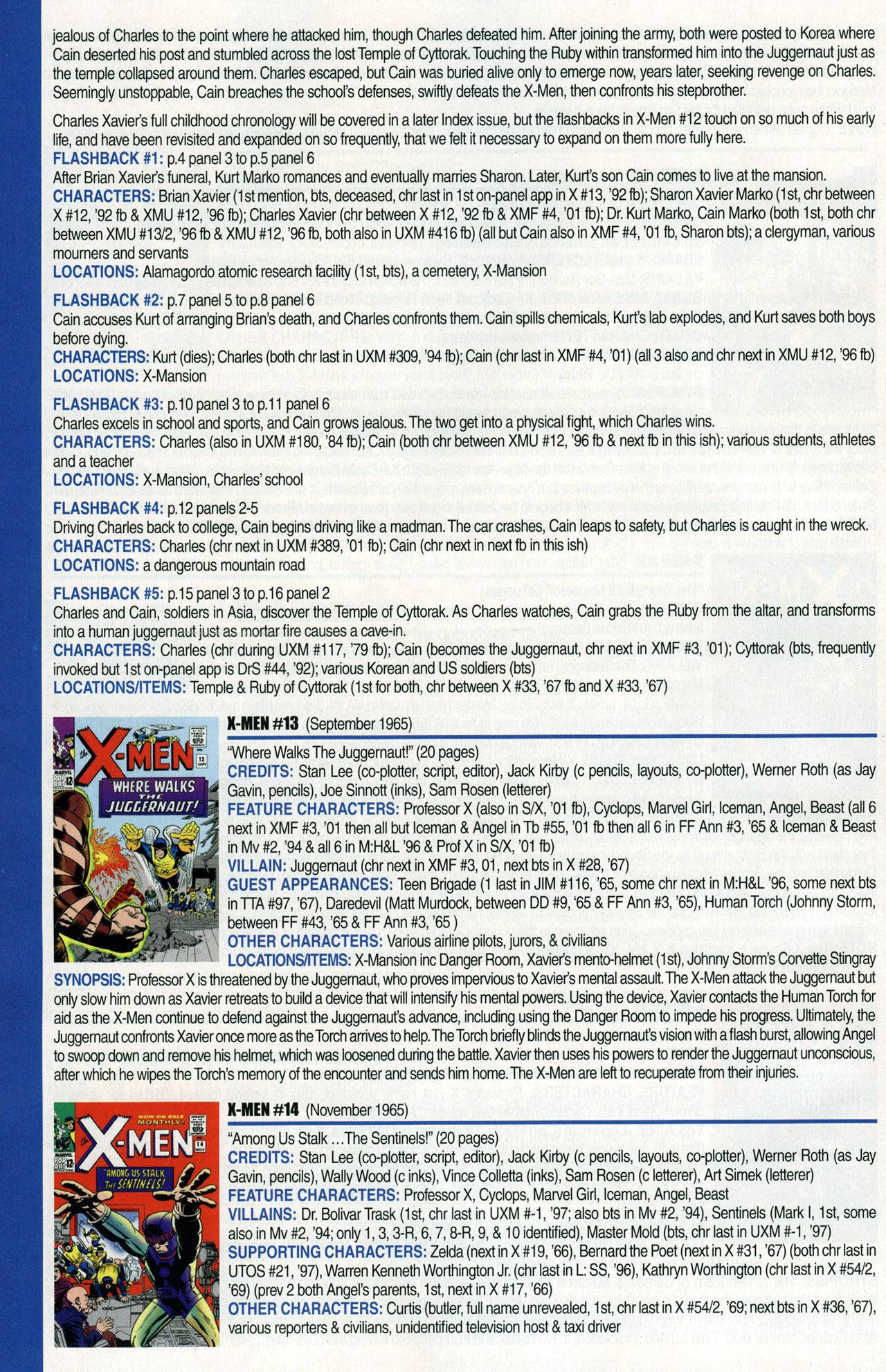 Read online Official Index to the Marvel Universe comic -  Issue #1 - 50
