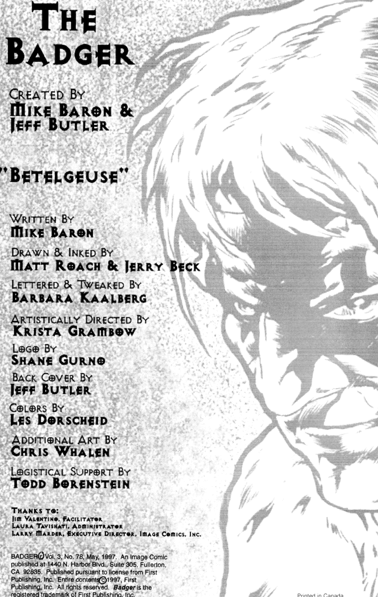 Read online The Badger (1997) comic -  Issue #1 - 2