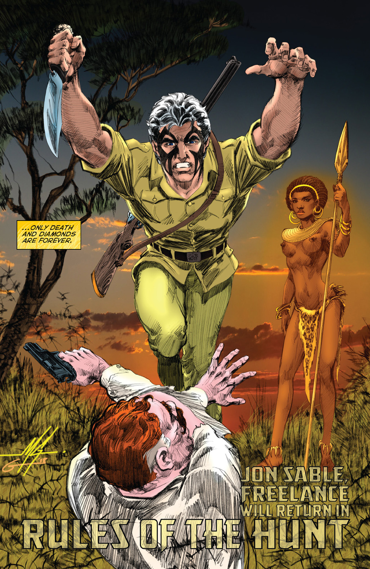 Read online Jon Sable Freelance: Ashes of Eden comic -  Issue # TPB - 101