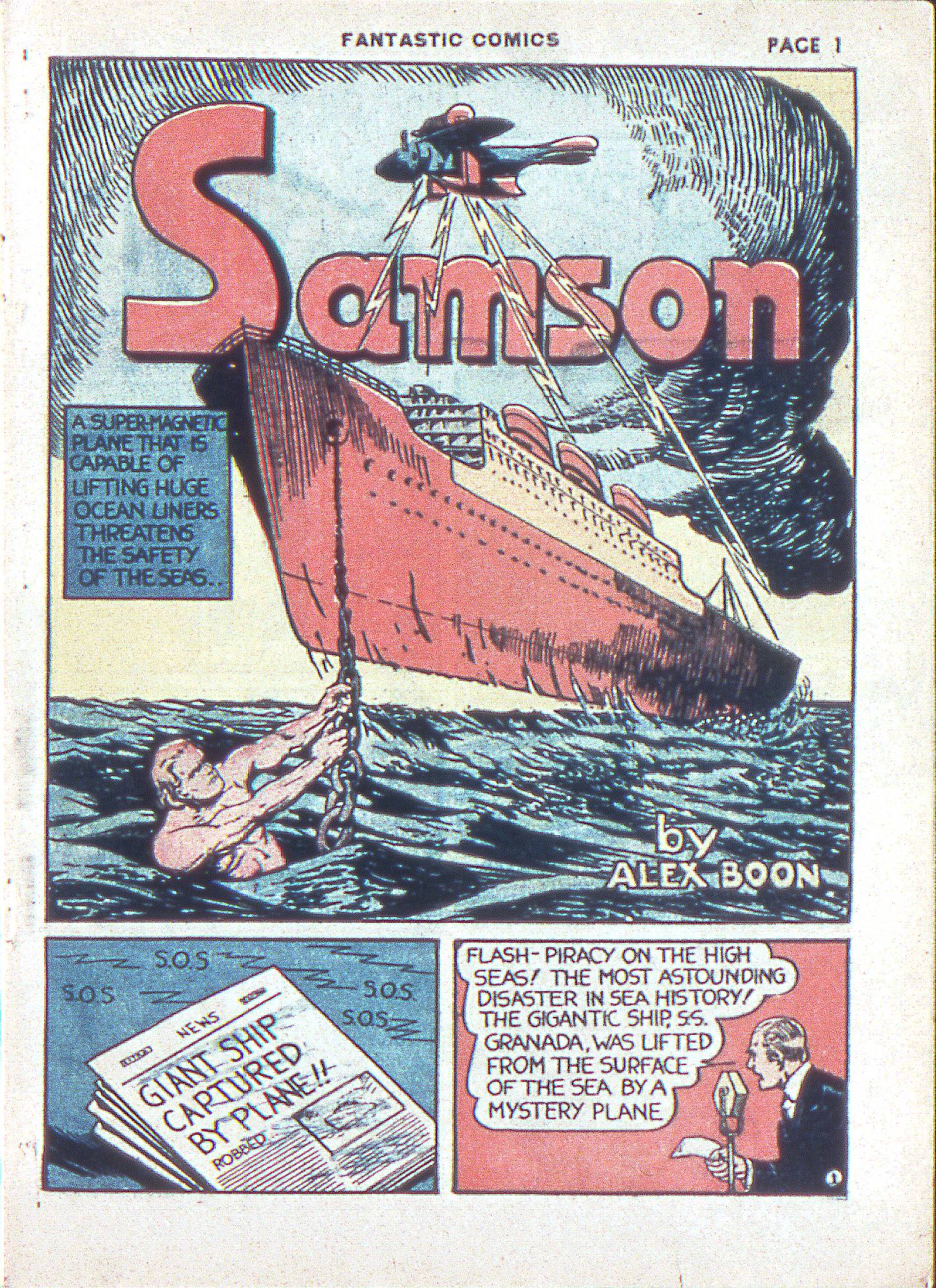 Read online Fantastic Comics comic -  Issue #3 - 4