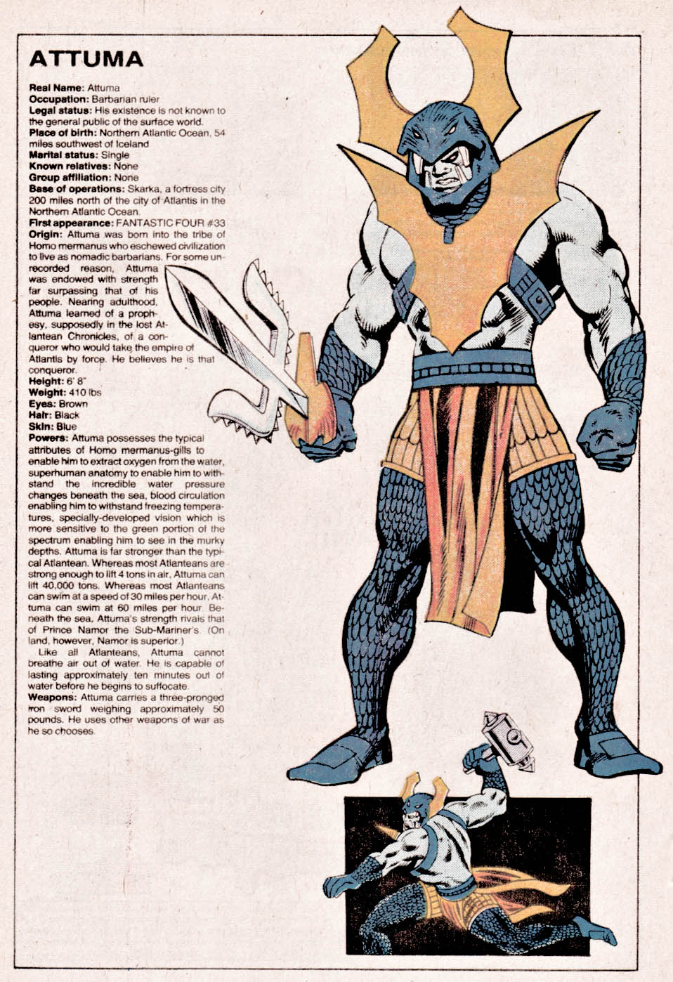 Read online The Official Handbook of the Marvel Universe comic -  Issue #1 - 25