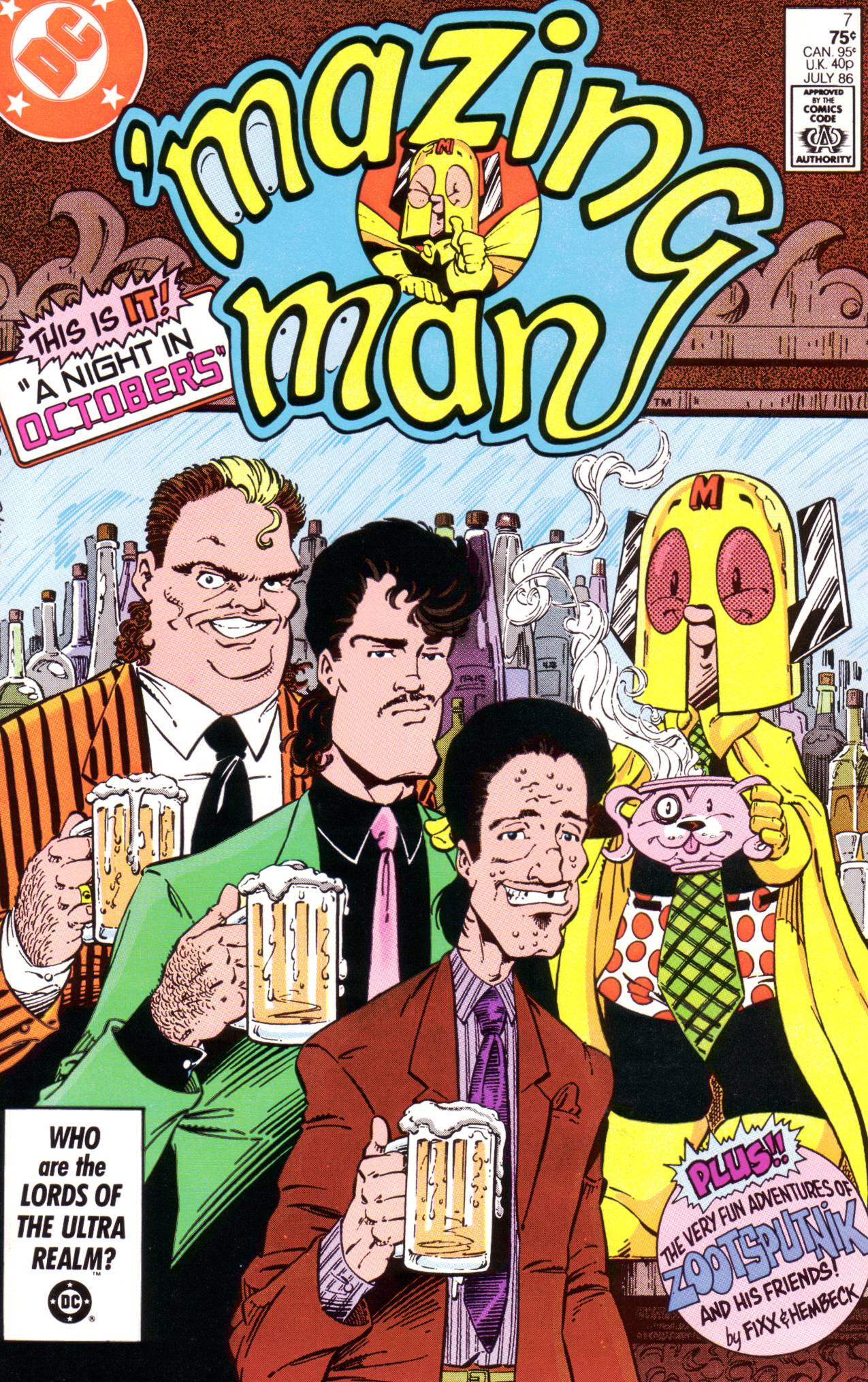 Read online 'Mazing Man comic -  Issue #7 - 1