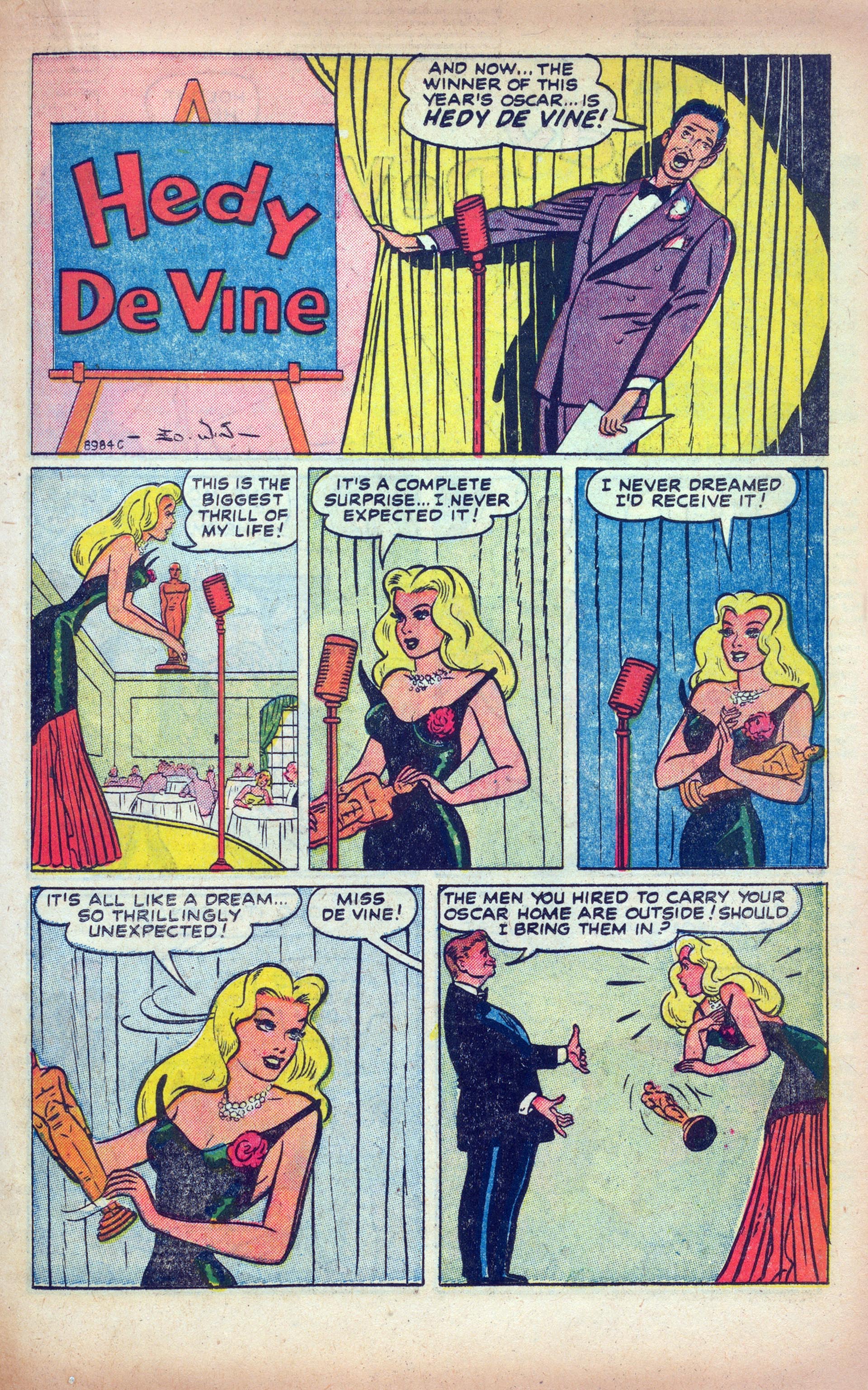 Read online Hedy Of Hollywood Comics comic -  Issue #45 - 19
